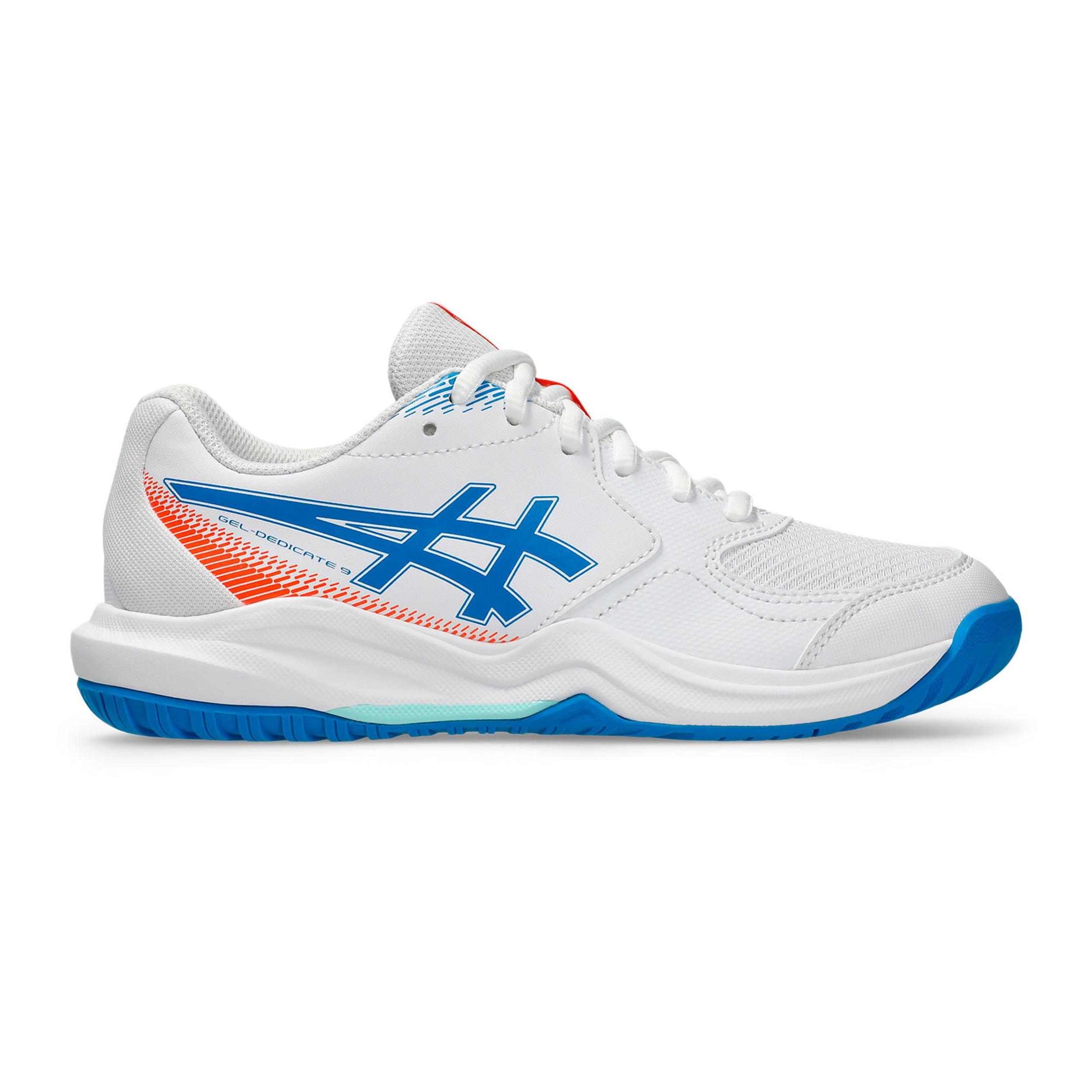 ASICS Gel-Dedicate 9 GS Chaussures toutes surfaces Enfants - blanc, bleu