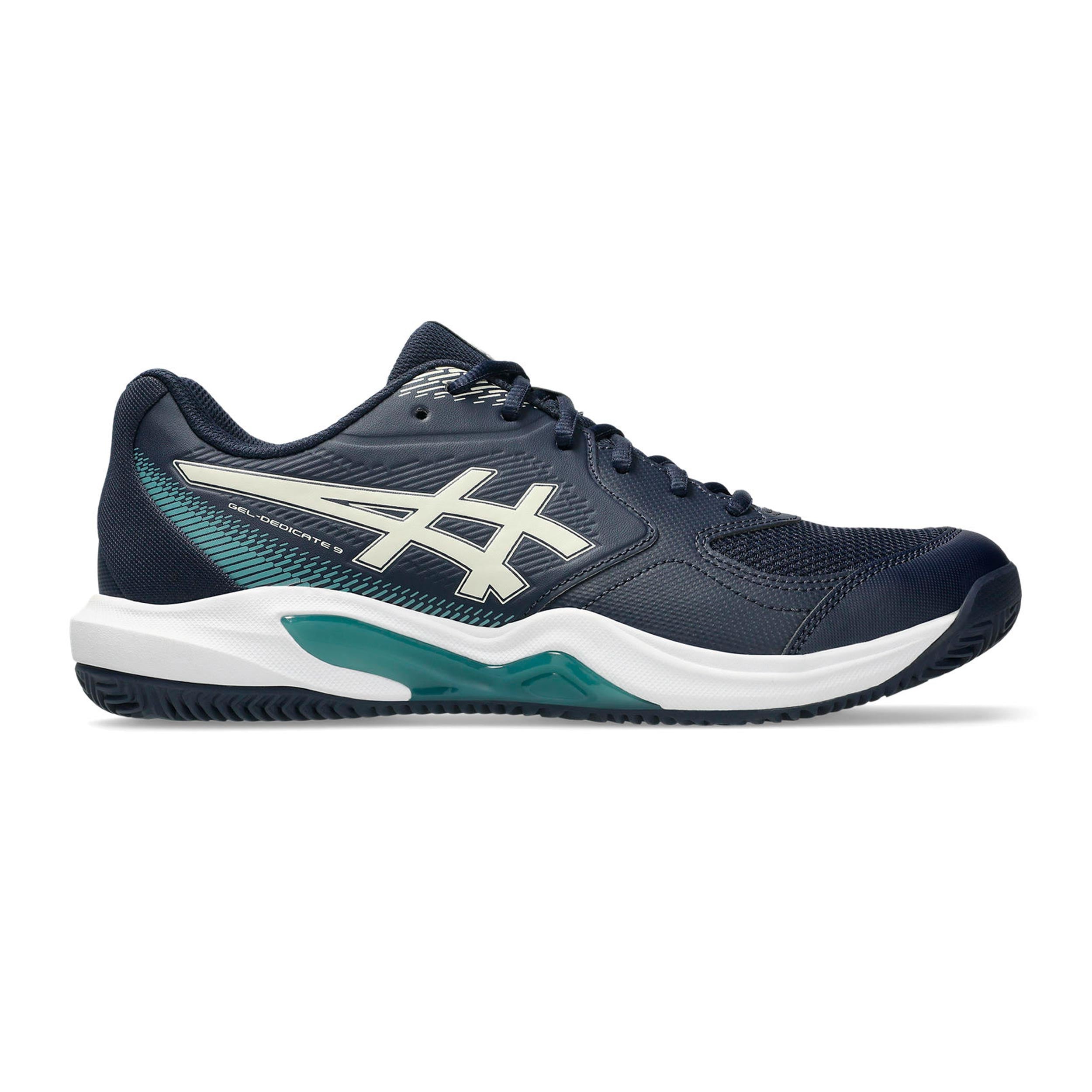 ASICS Gel-Dedicate 9 Chaussure terre battue Hommes - bleu foncé, blanc