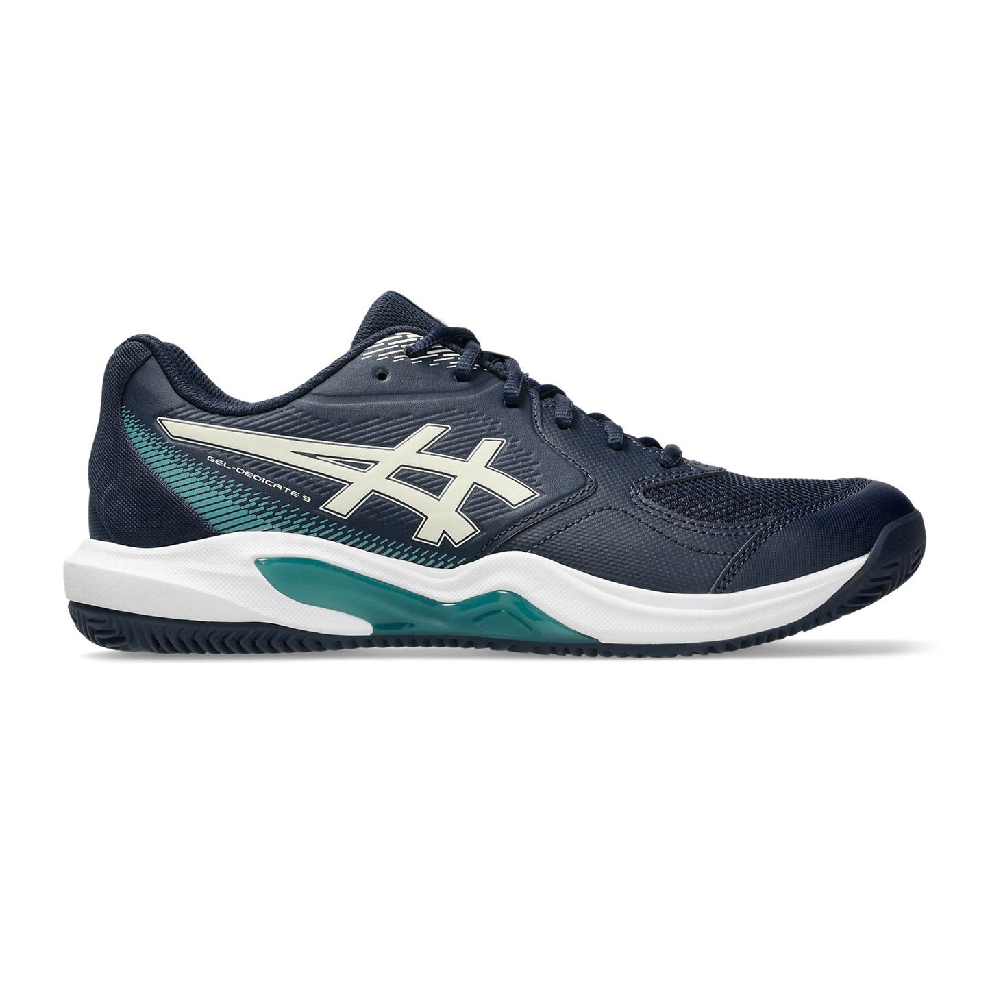 ASICS Gel-Dedicate 9 Chaussure terre battue Hommes - bleu foncé, blanc
