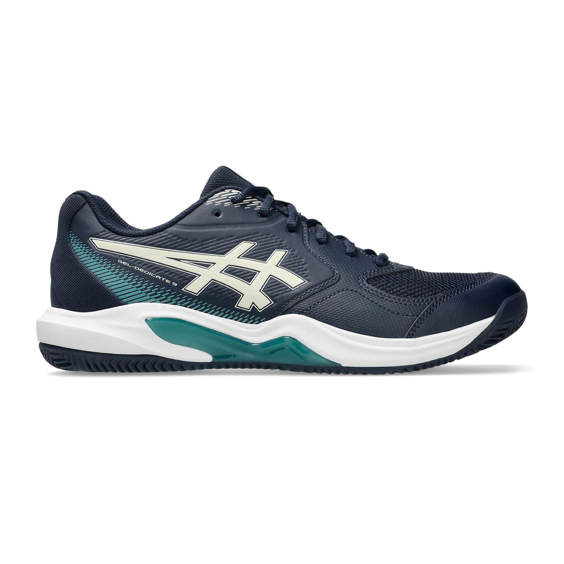 ASICS Gel-Dedicate 9 Chaussure terre battue Hommes - bleu foncé, blanc