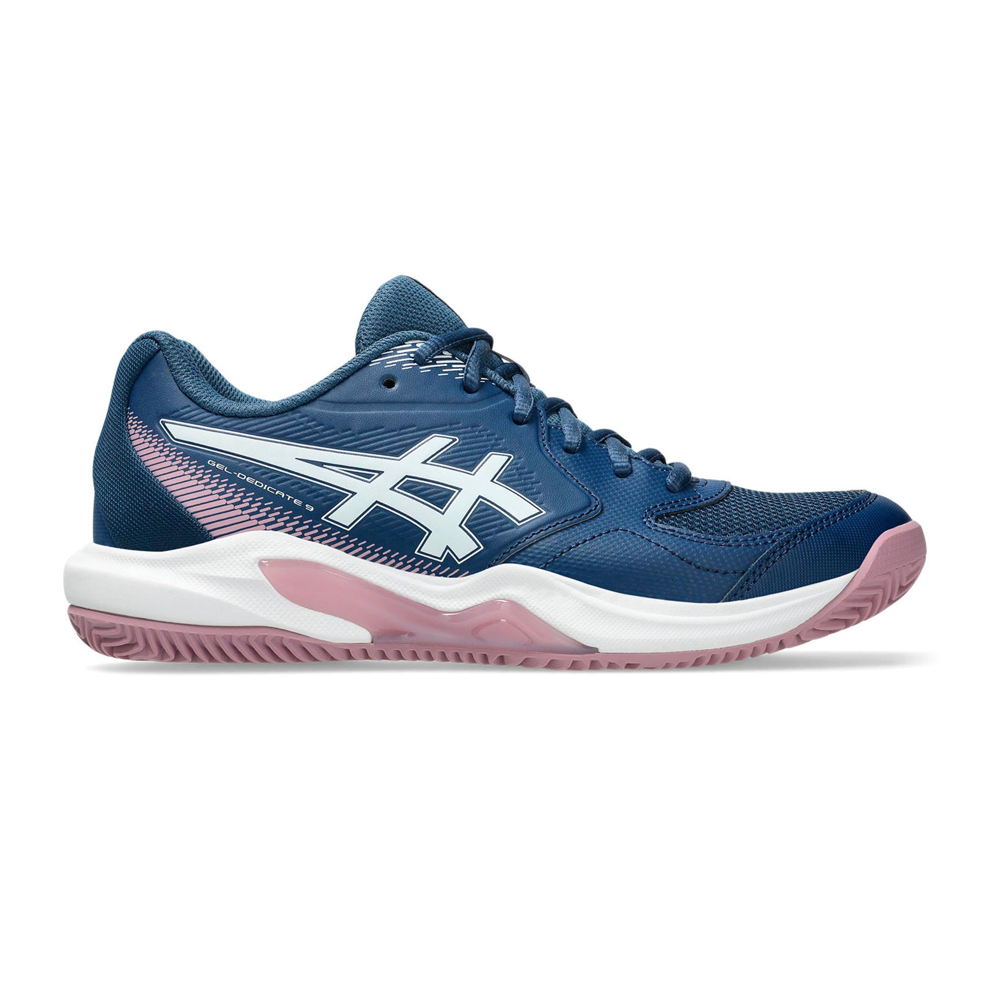 ASICS Gel-Dedicate 9 Chaussure terre battue Femmes - bleu foncé, blanc