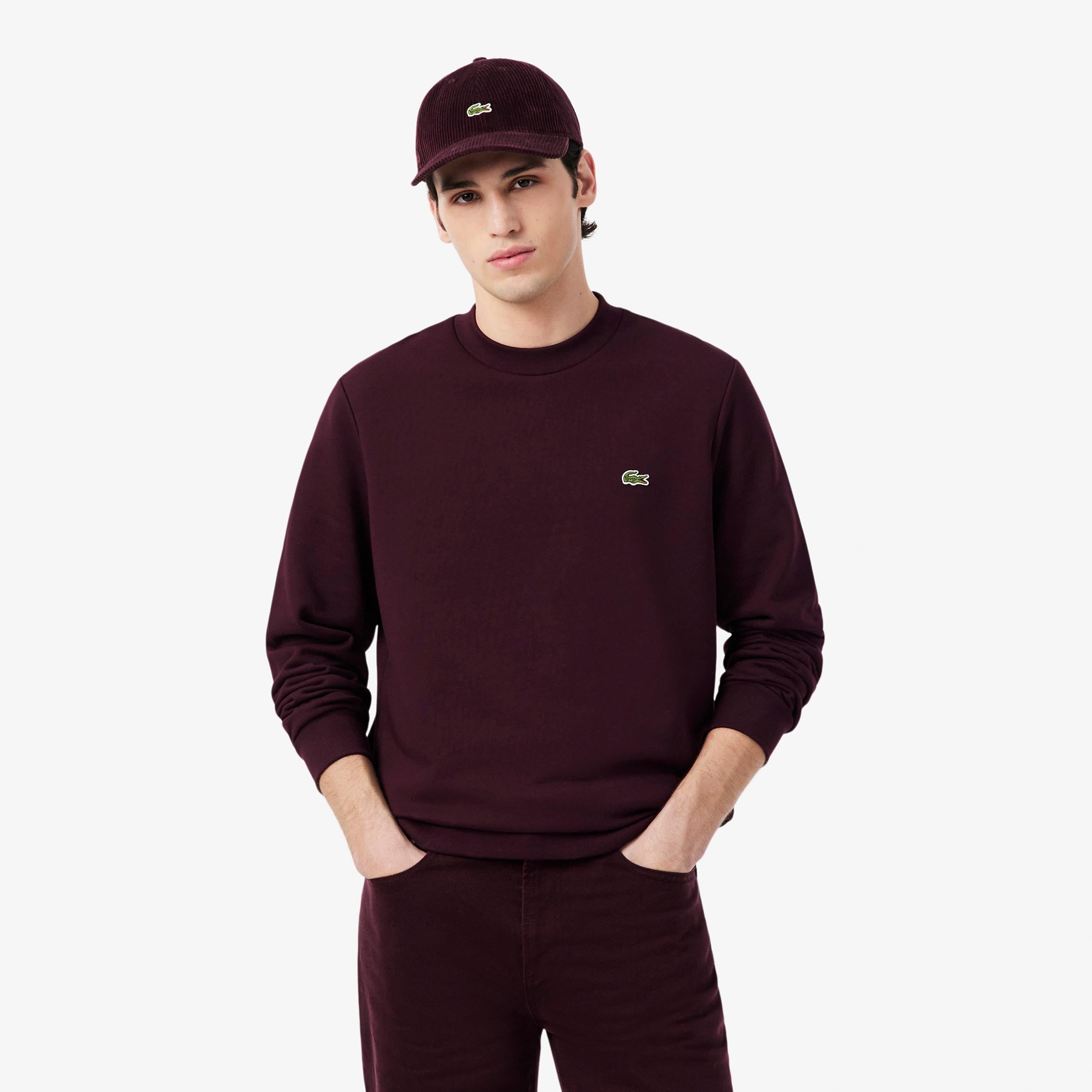 Lacoste Sweat-shirt Hommes - rouge foncé