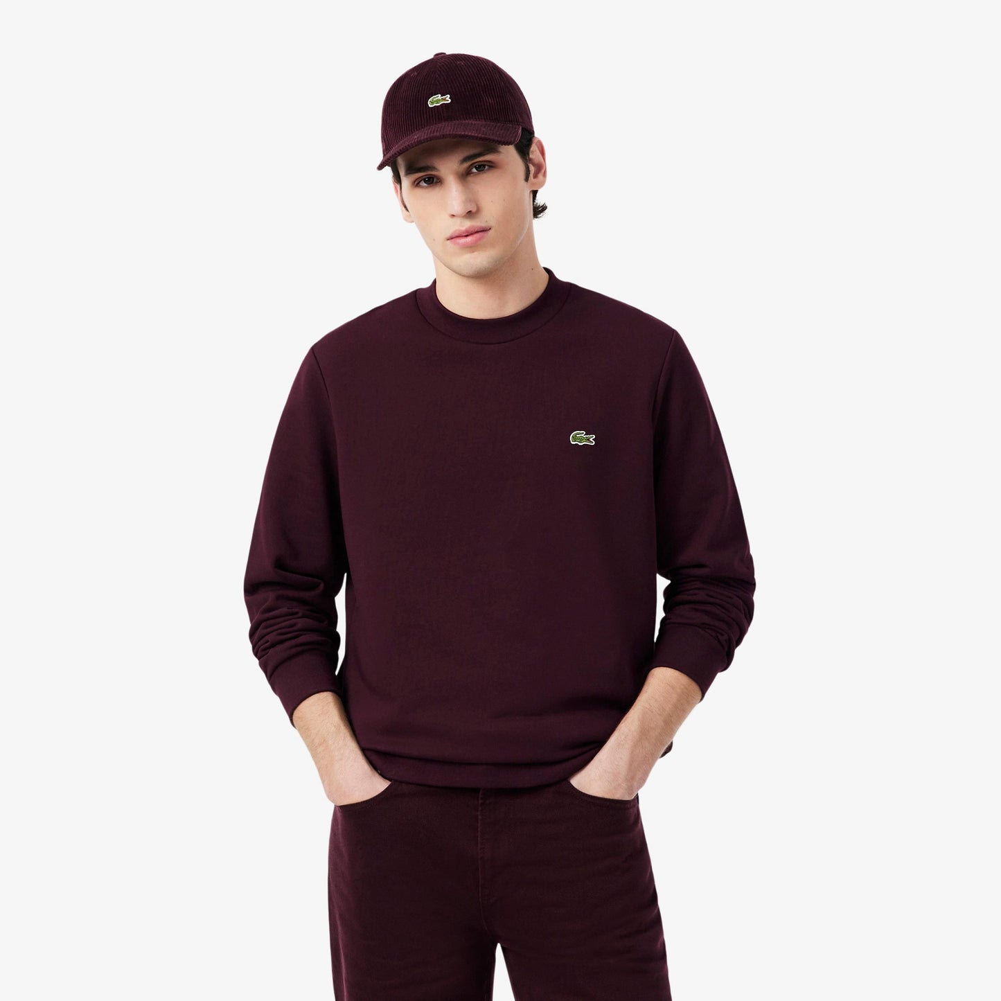 Lacoste Sweat-shirt Hommes - rouge foncé