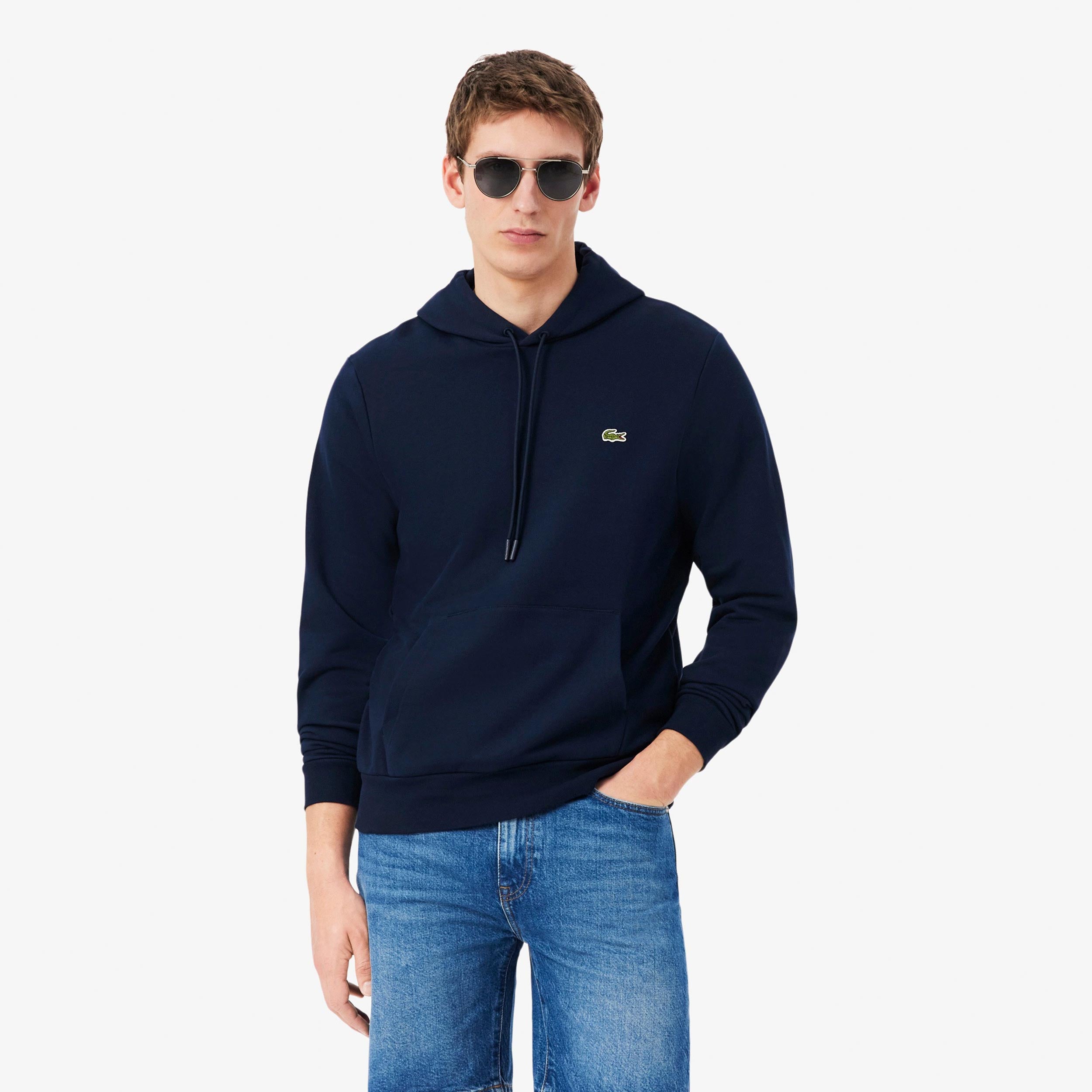 Lacoste Sweat à capuche Hommes - bleu foncé
