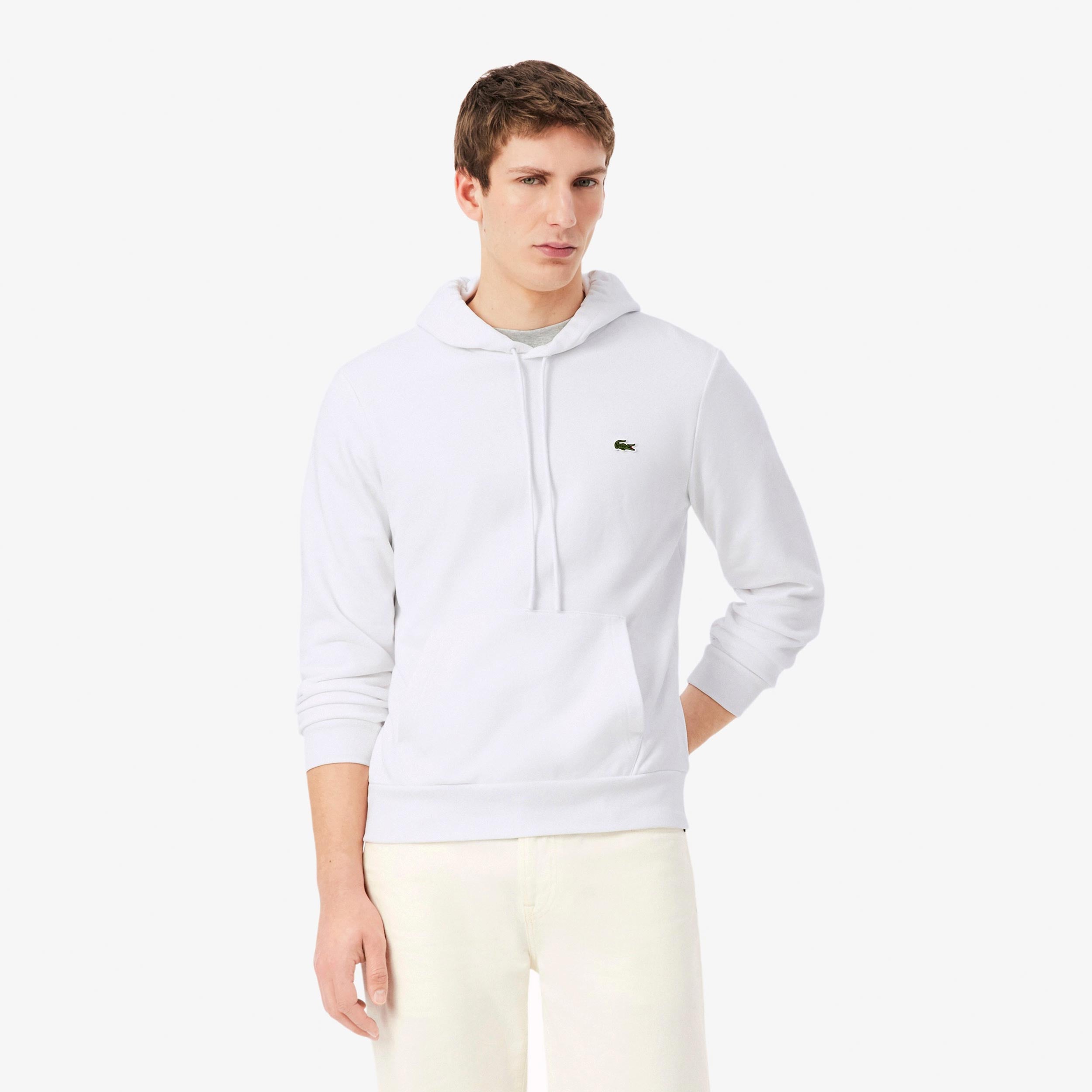 Lacoste Sweat à capuche Hommes - blanc