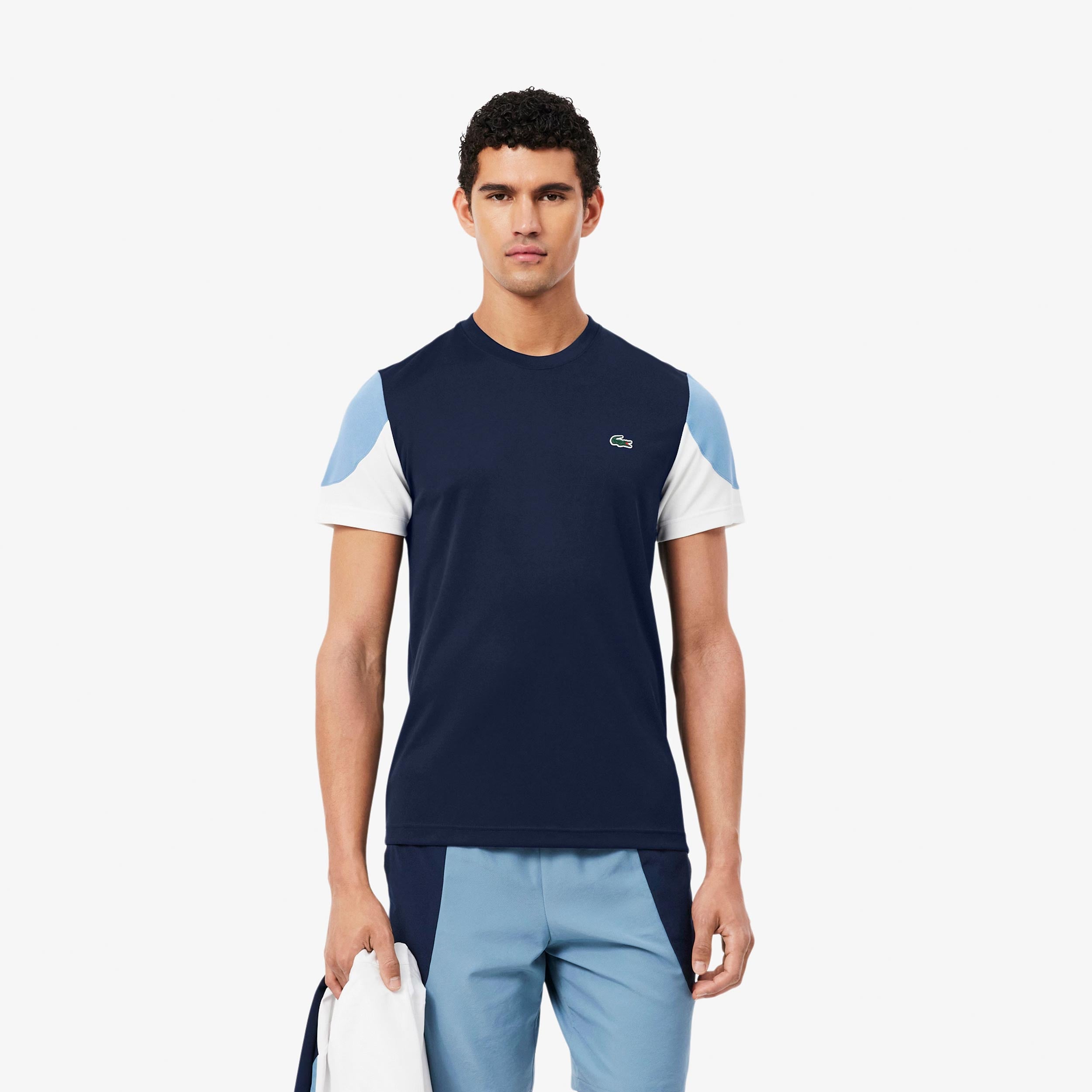 Lacoste T-shirt Hommes - bleu foncé, bleu
