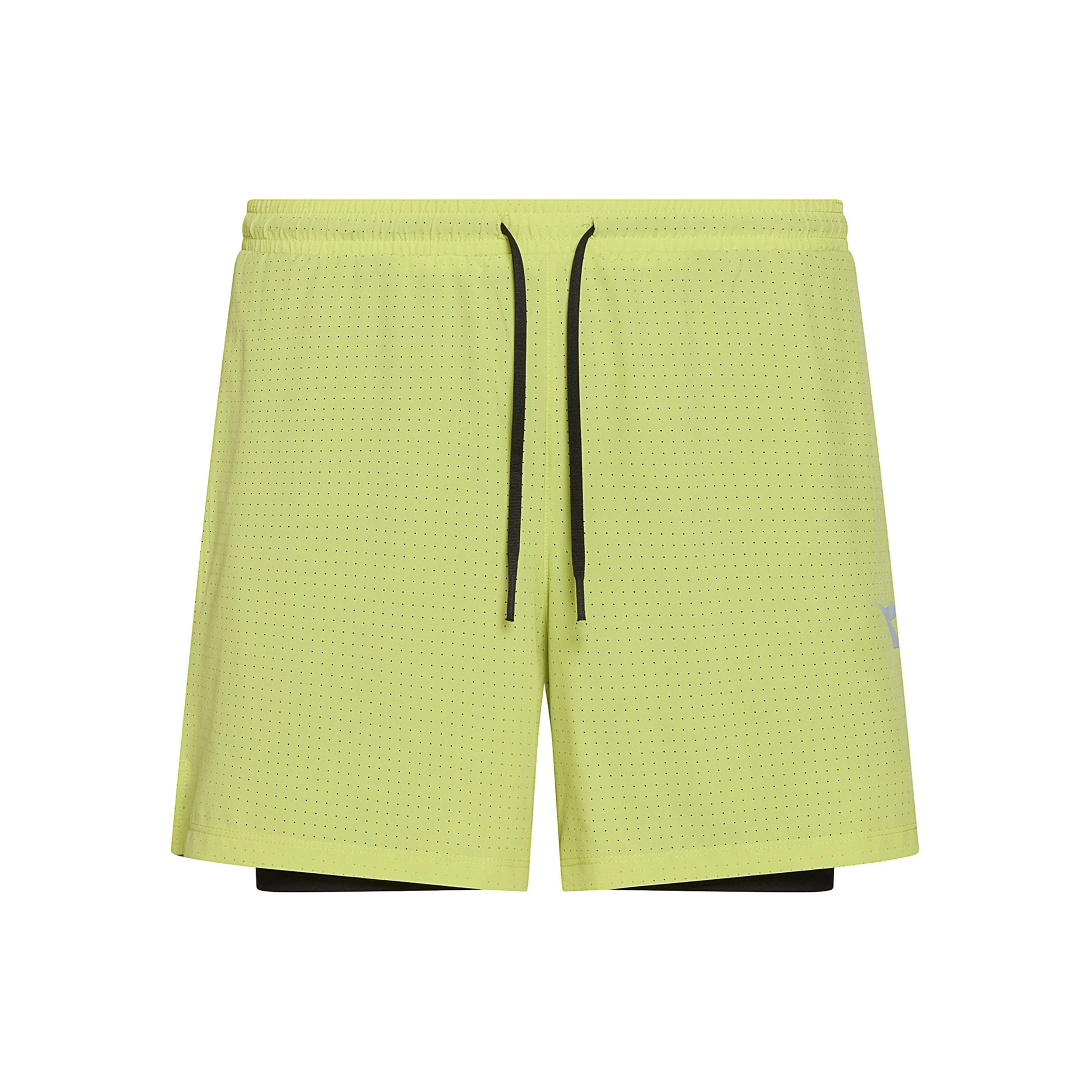 Diadora 2in1 Shorts Hommes - jaune lemon