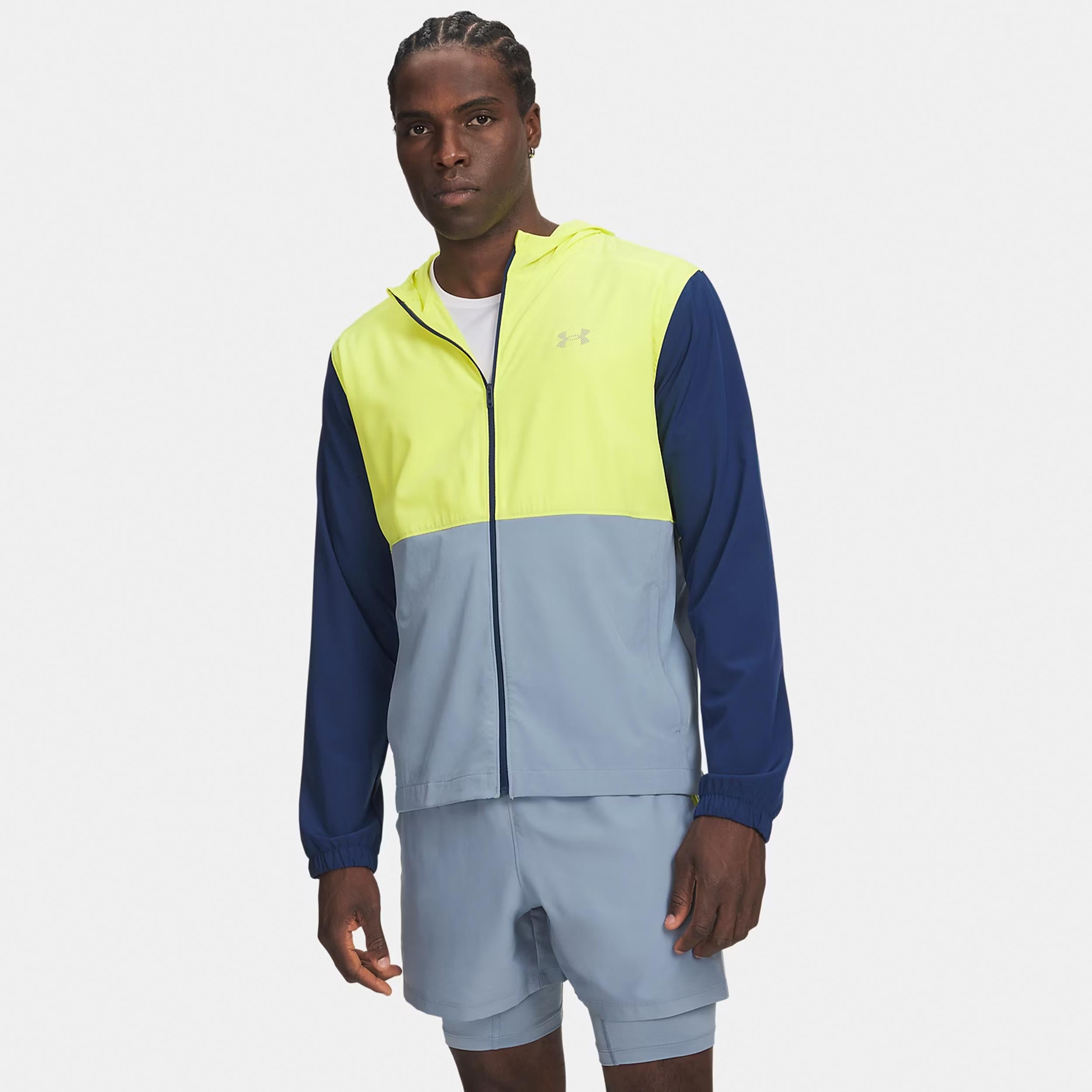 Under Armour Velociti Hooded  Veste running Hommes - bleu, multicouleur