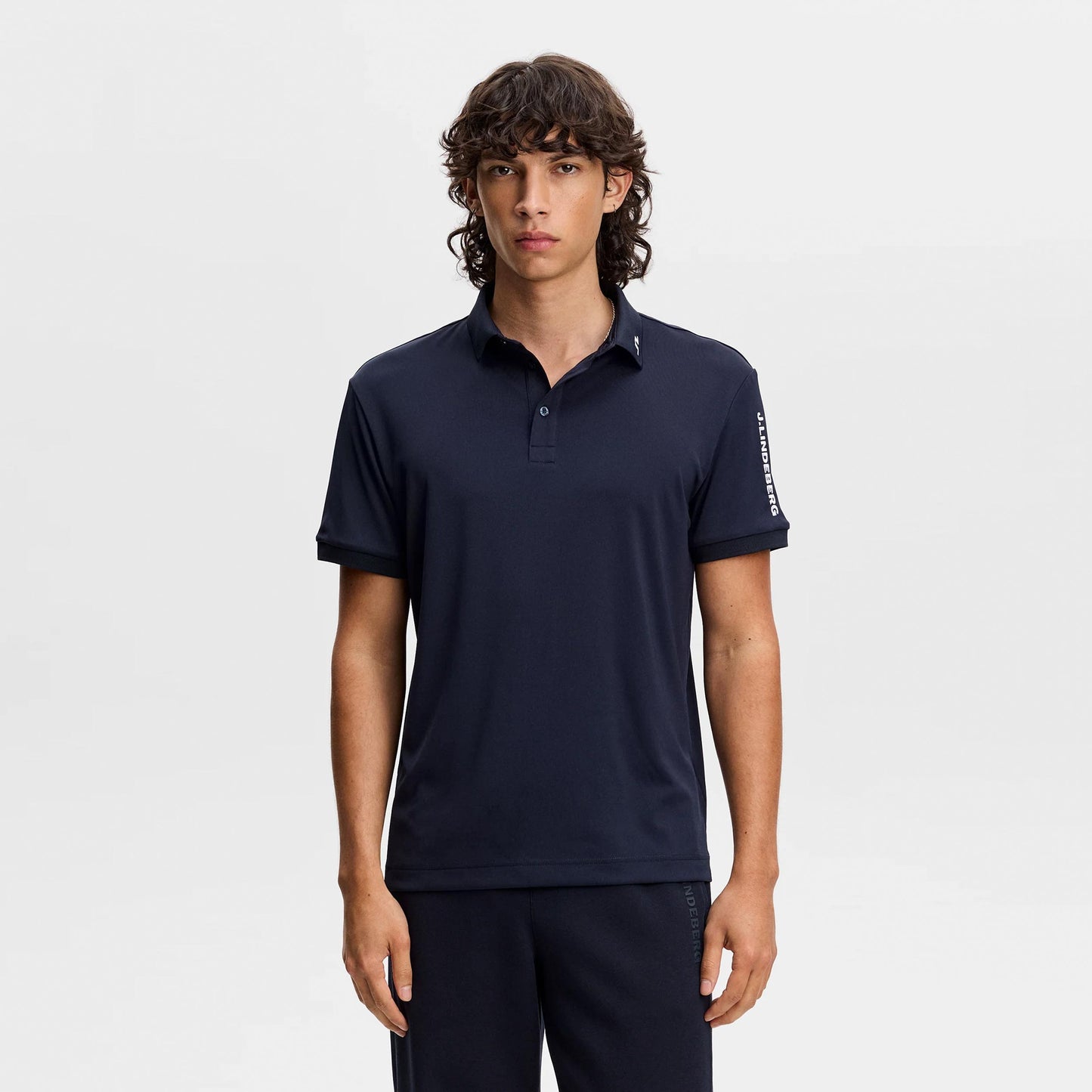 JLindeberg Tour Tech Polo Hommes - bleu foncé