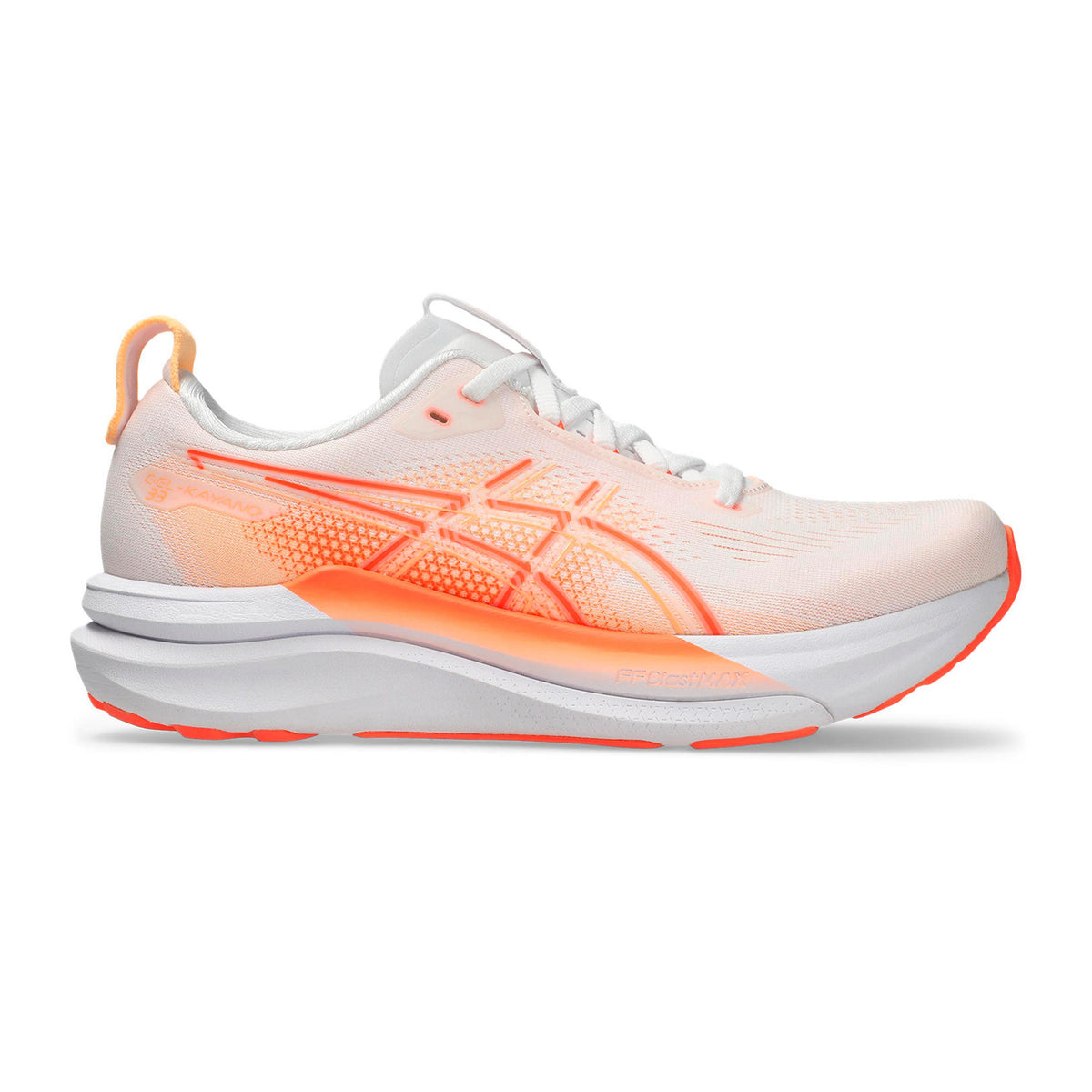 ASICS Gel-Kayano 33 Chaussure de running avec stabilisateurs Femmes - blanc, orange
