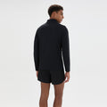 Edmond 1/4 Zip Haut manches longues Hommes - noir