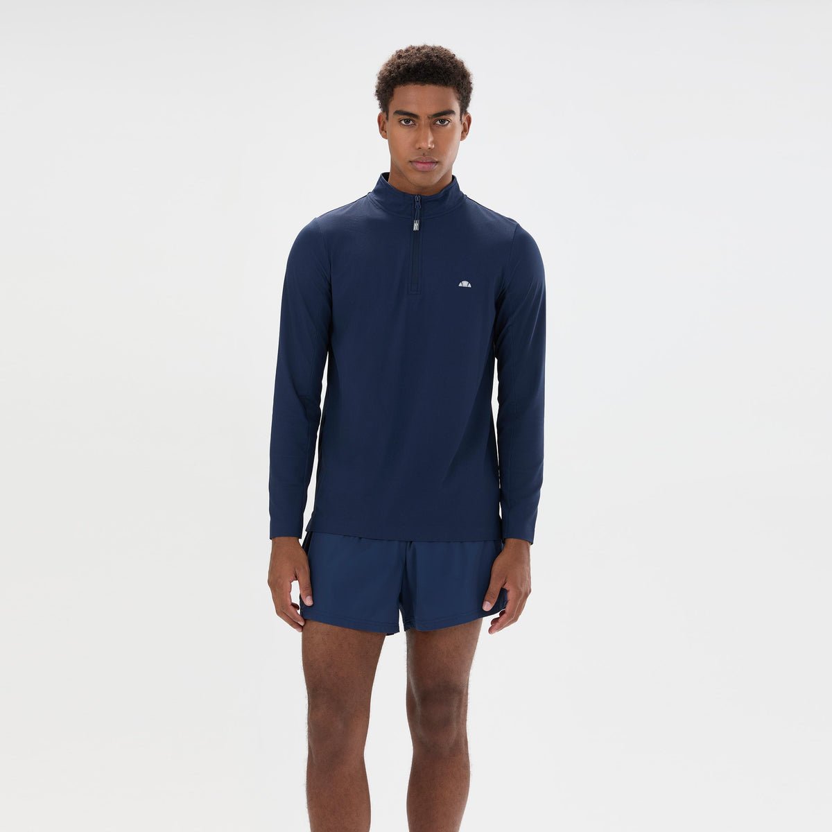 Ellesse Edmond 1/4 Zip Haut manches longues Hommes - bleu foncé