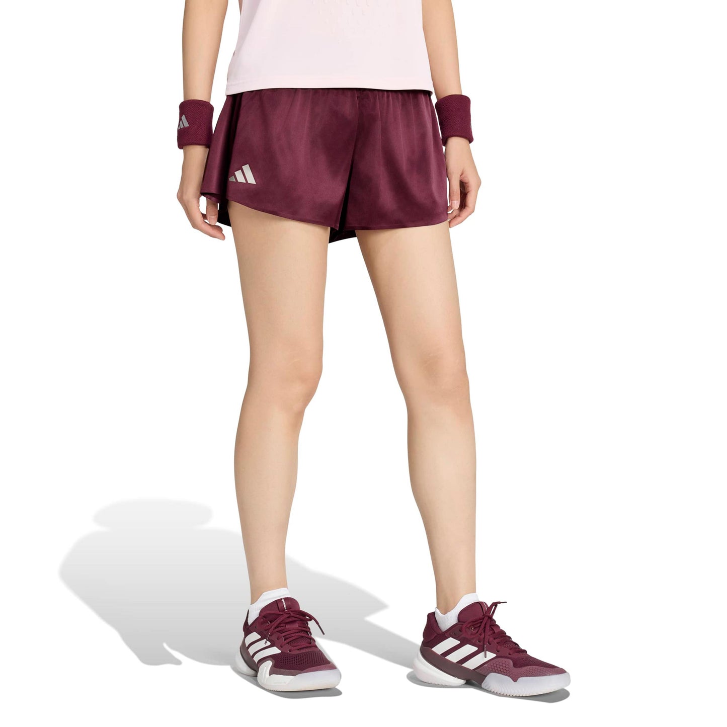 adidas Pro Shorts Femmes - rouge vin