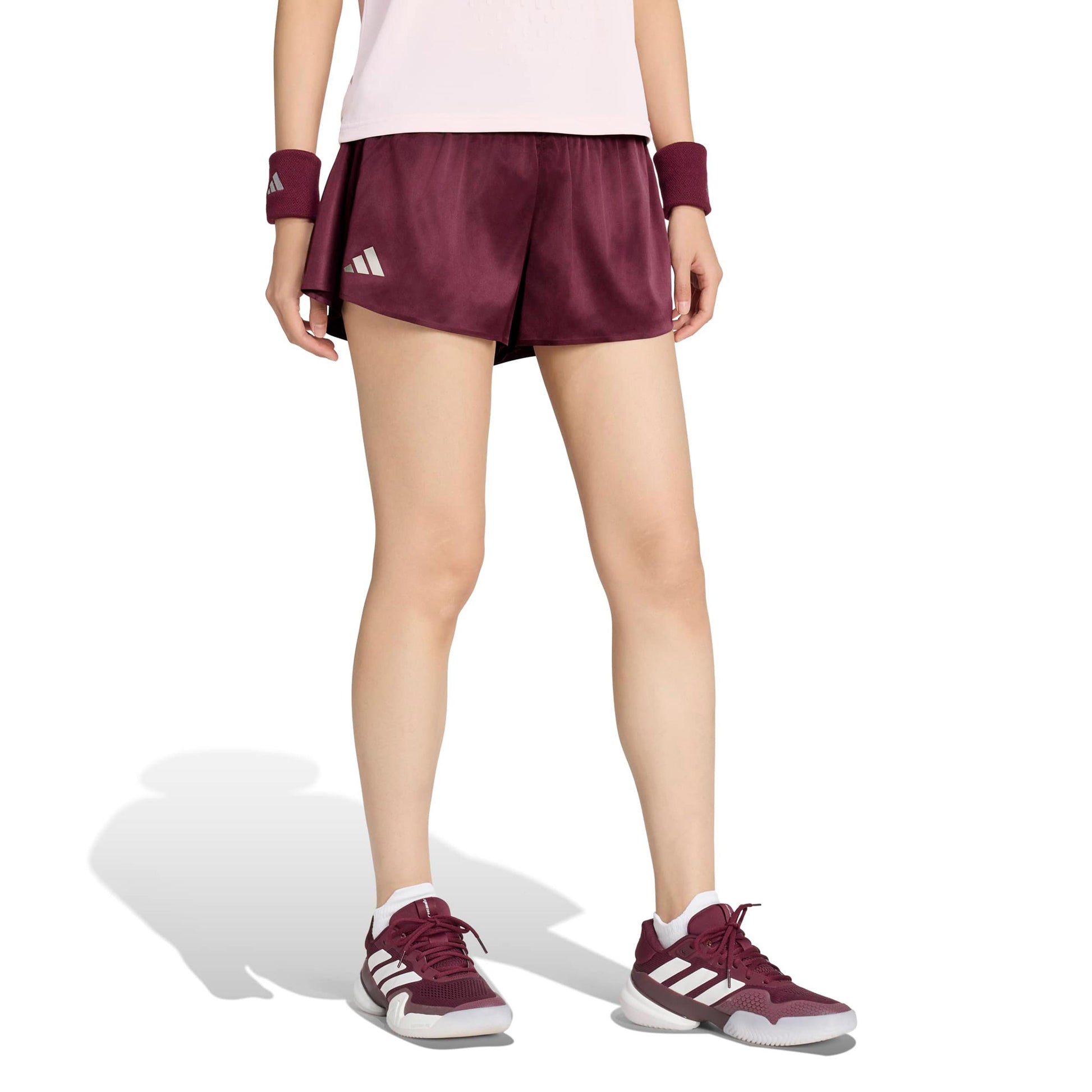 adidas Pro Shorts Femmes - rouge vin