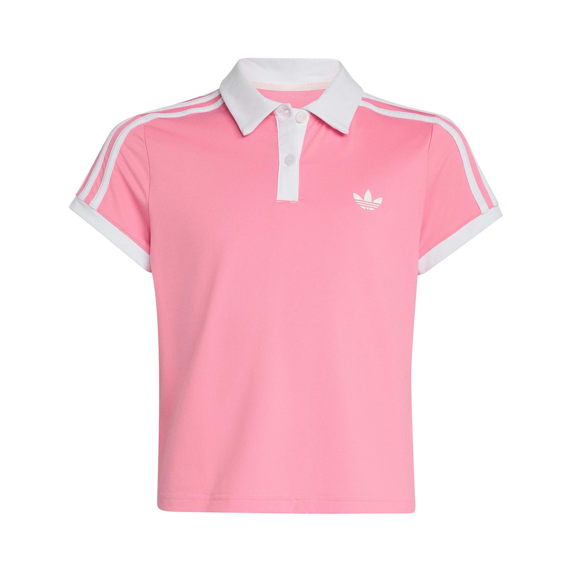 adidas Classics Polo Enfants - rose pastel, blanc