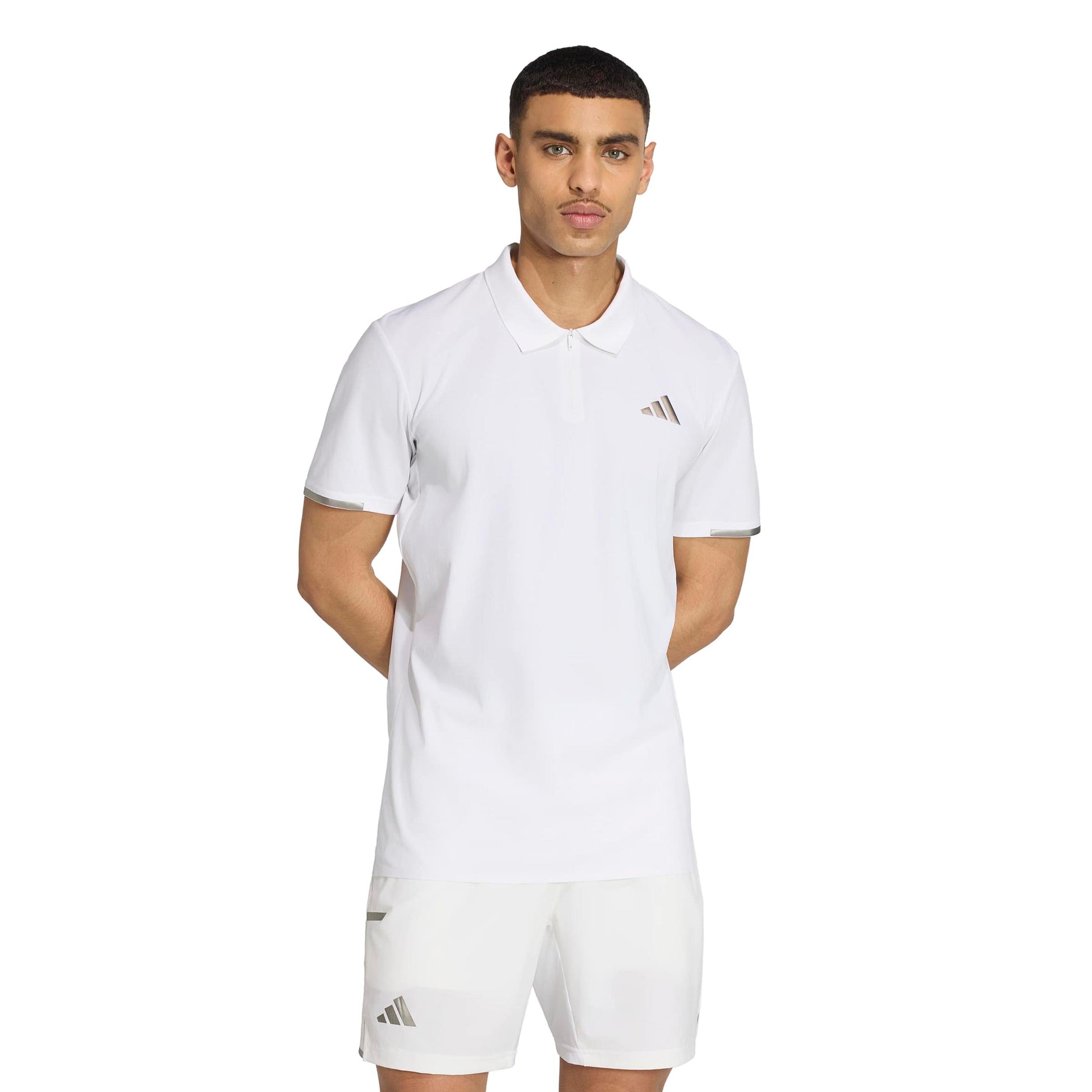 adidas Freelift Pro Polo Hommes - blanc, argent