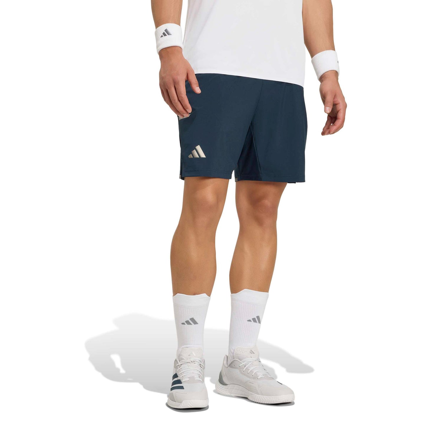 adidas 7Inch Short & Tight Shorts Hommes - bleu gris, argent