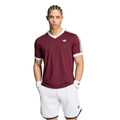 Classics T-shirt Hommes - rouge vin, blanc