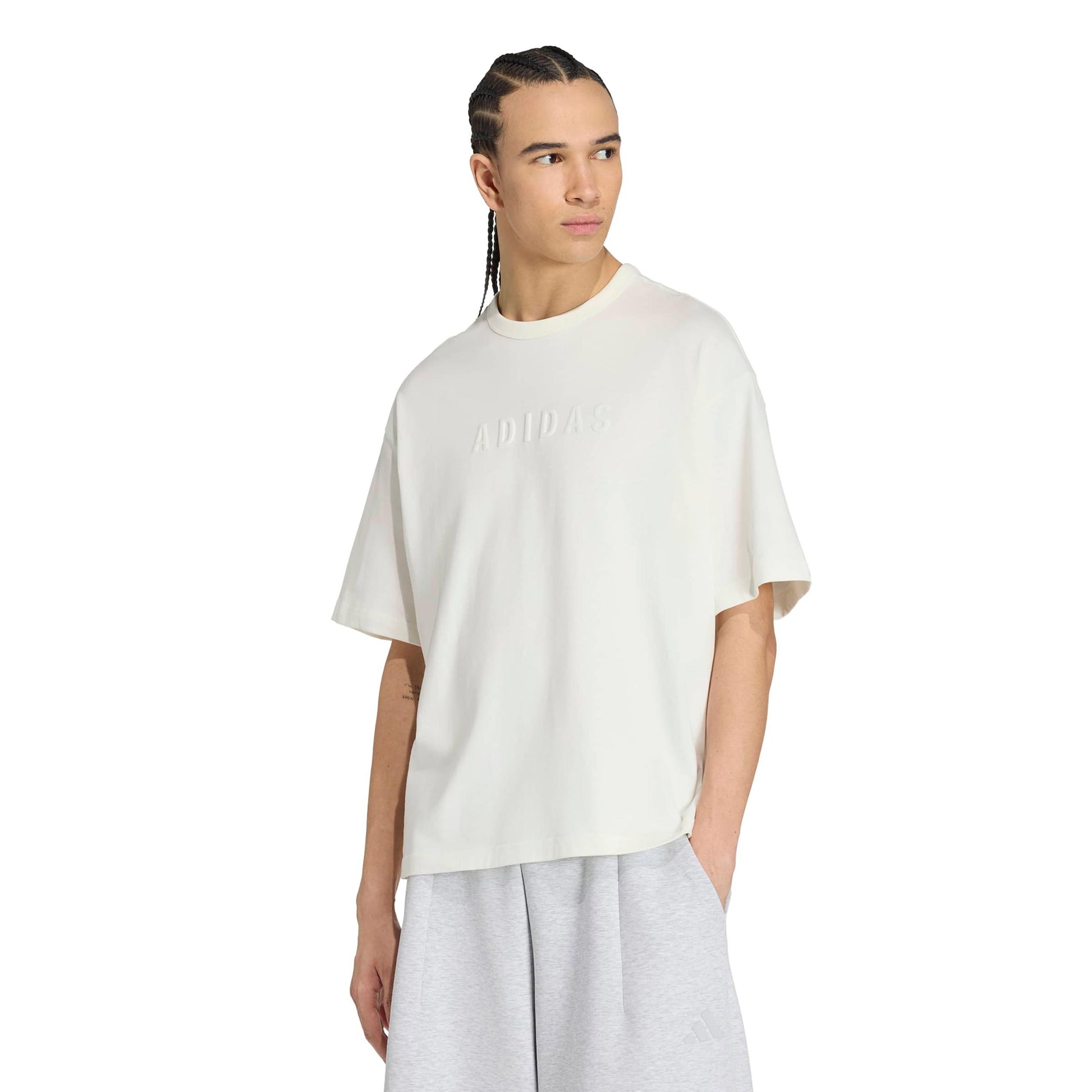 adidas GFX T-shirt Hommes - blanc cassé