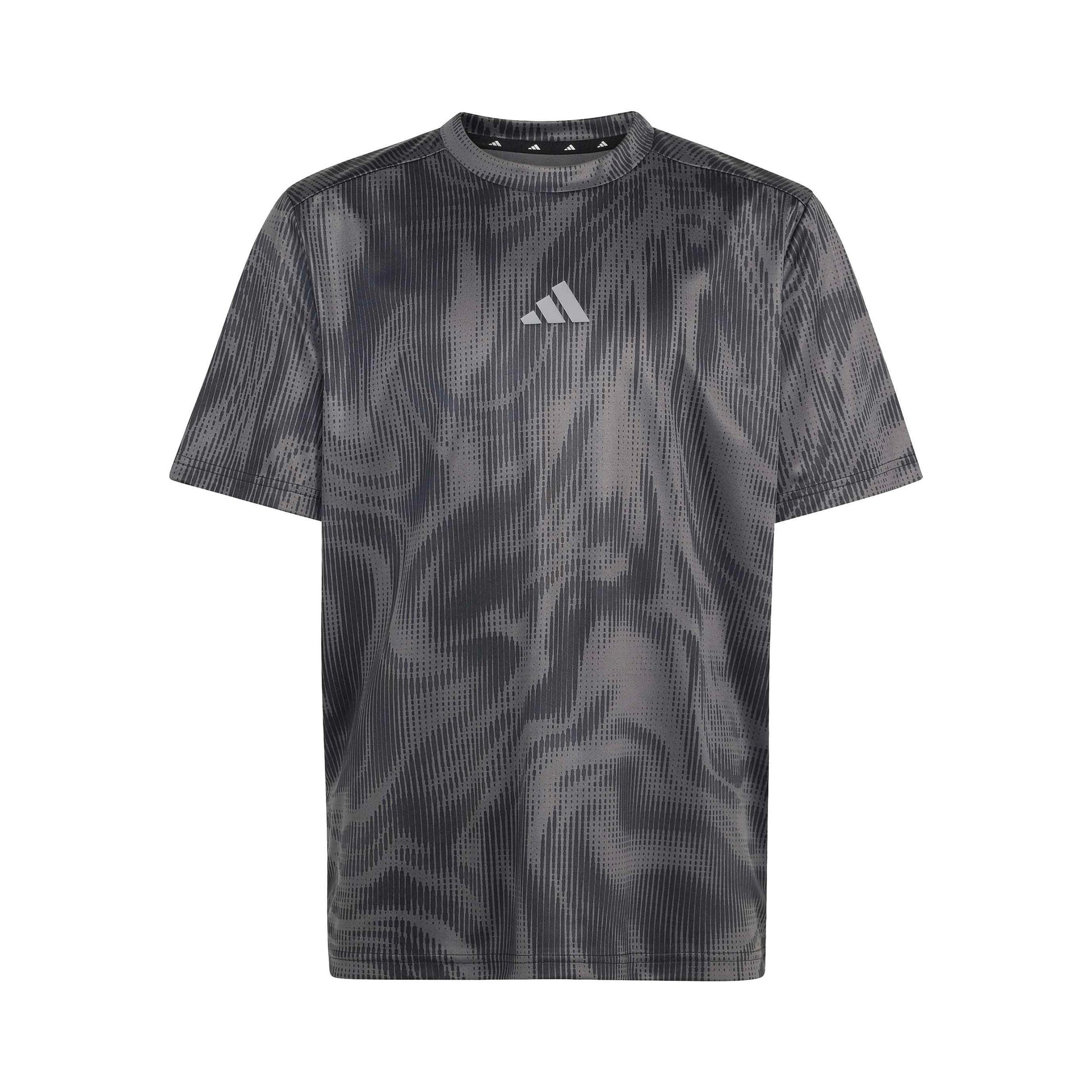 adidas Allover Graphik T-shirt Enfants - gris foncé, noir