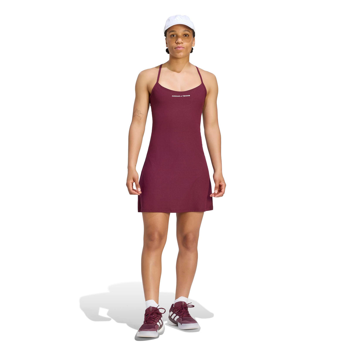 adidas Robe Femmes - rouge vin