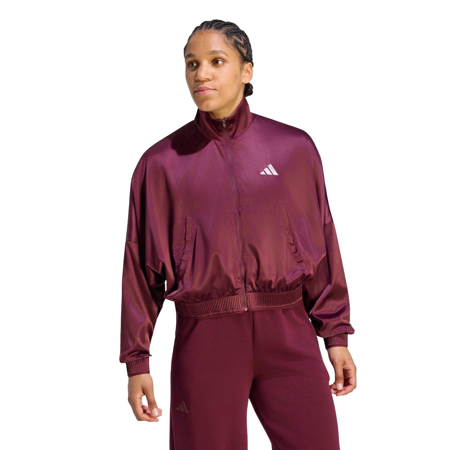 adidas Cover Veste de survêtement Femmes - rouge vin