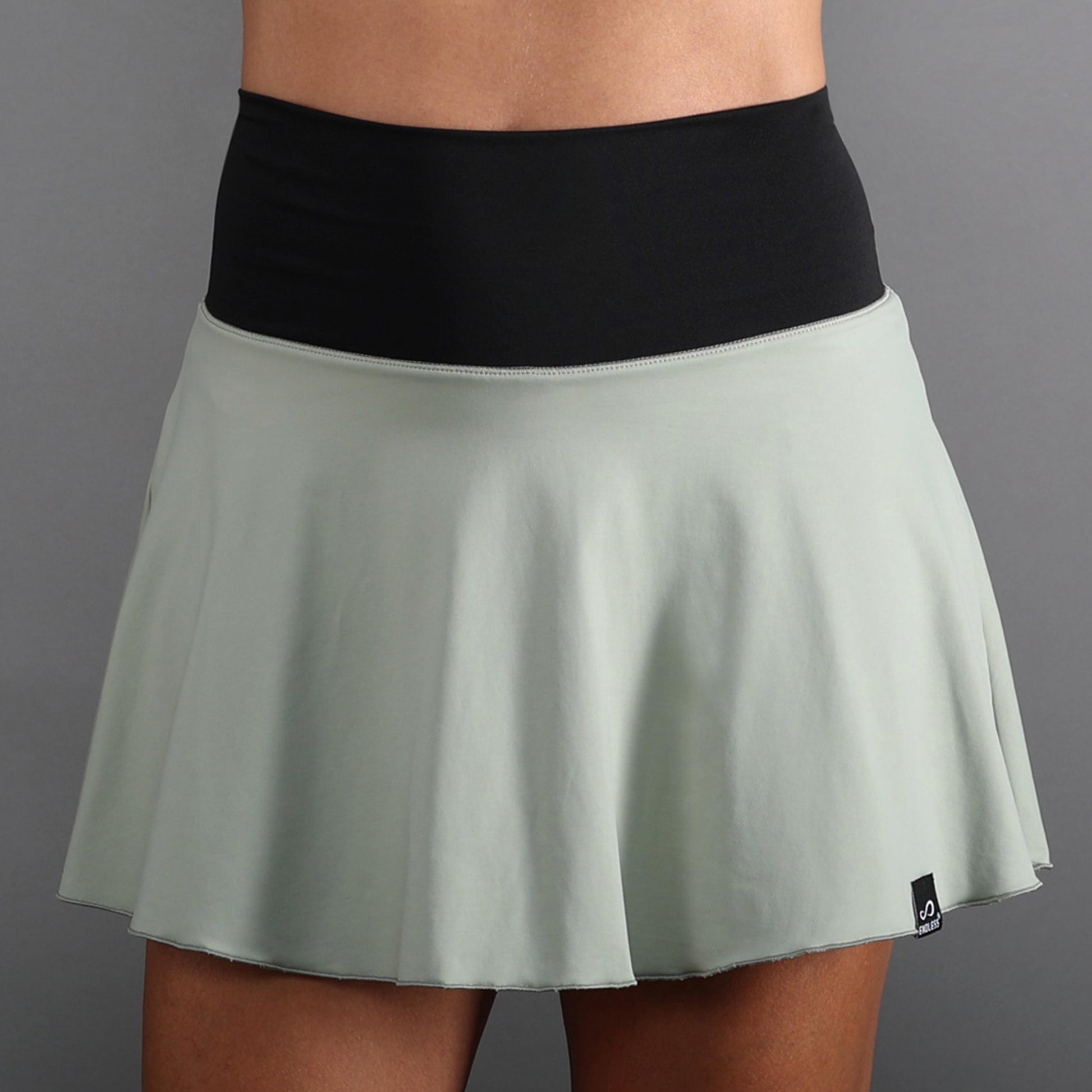 Endless LUX II Jupe Femmes - vert olive, blanc