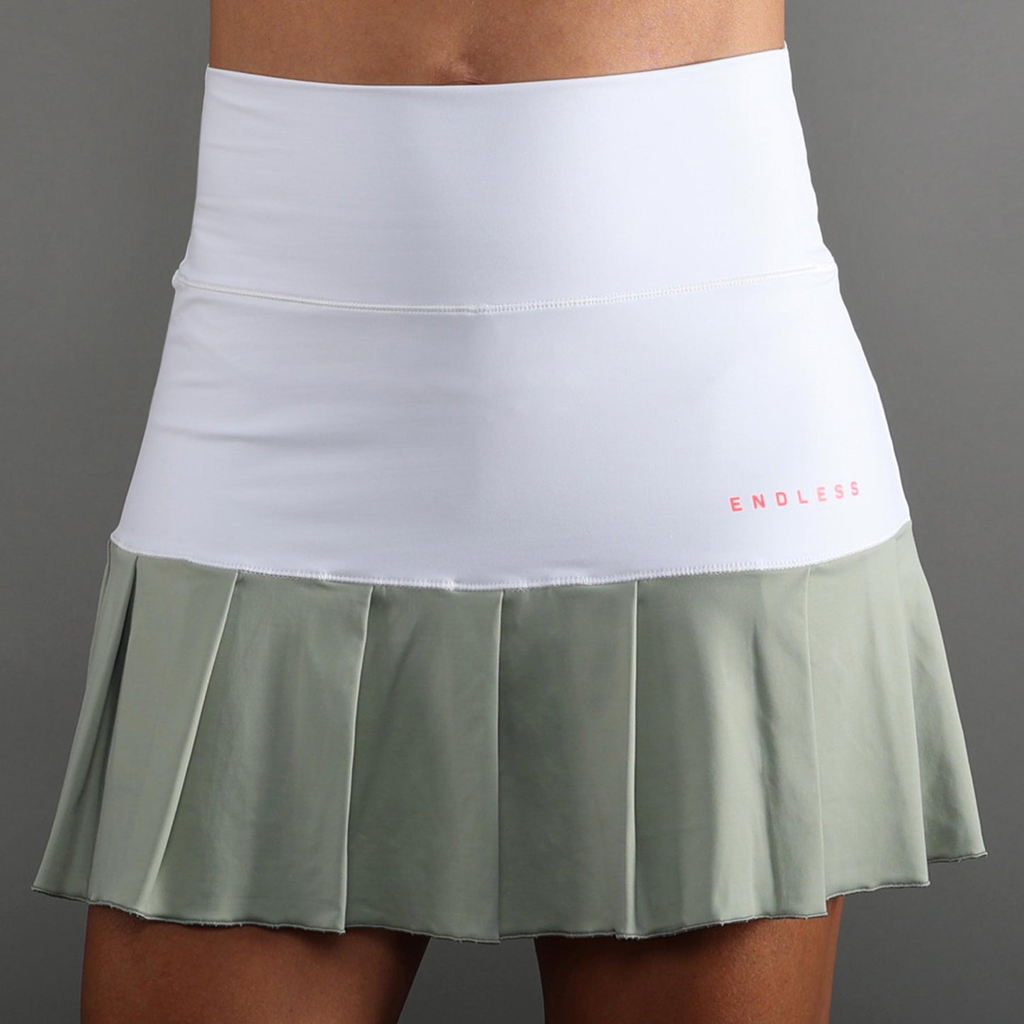 Endless OTTEY Jupe Femmes - blanc, vert olive