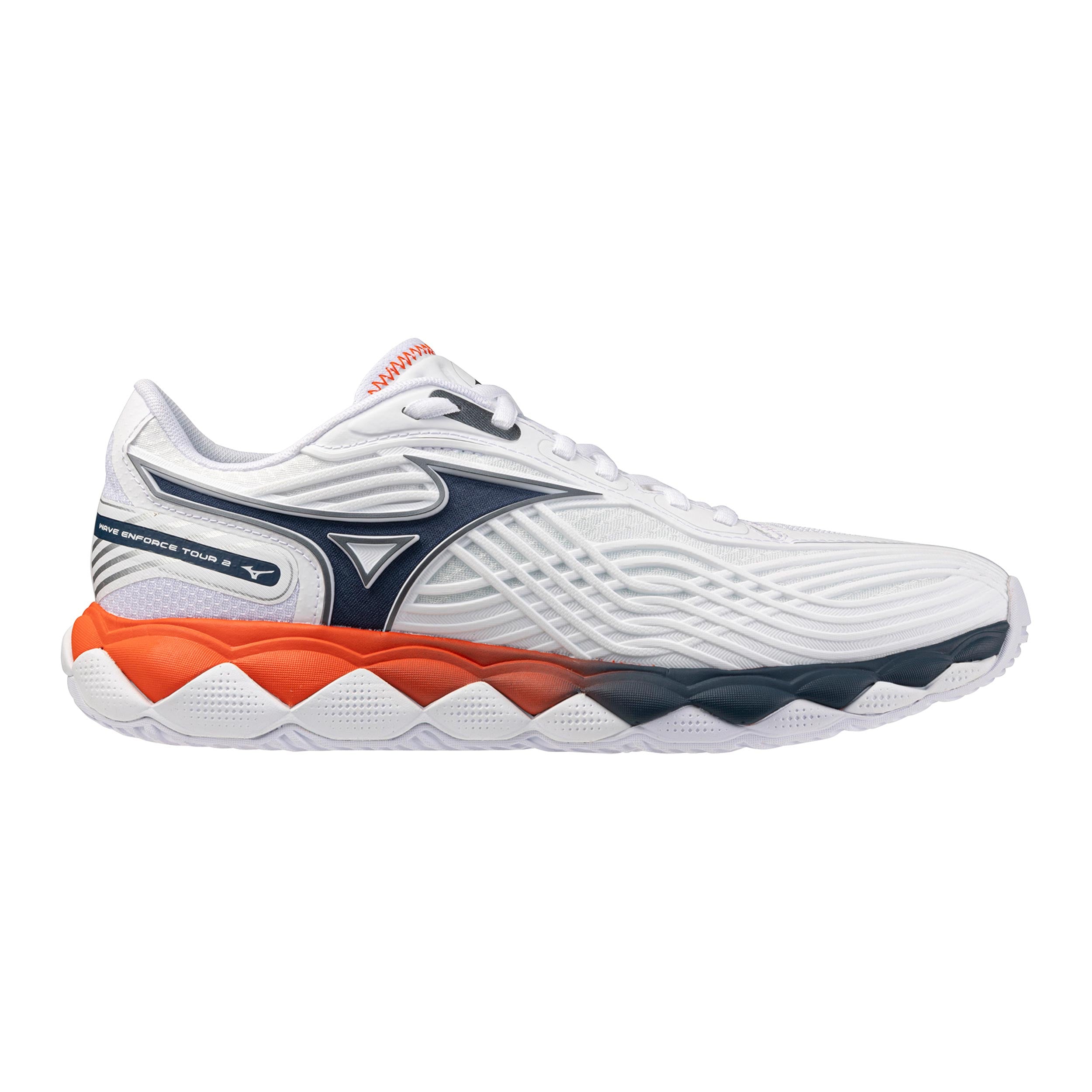 Mizuno Wave Enforce Tour 2 Chaussures toutes surfaces Hommes - blanc, bleu