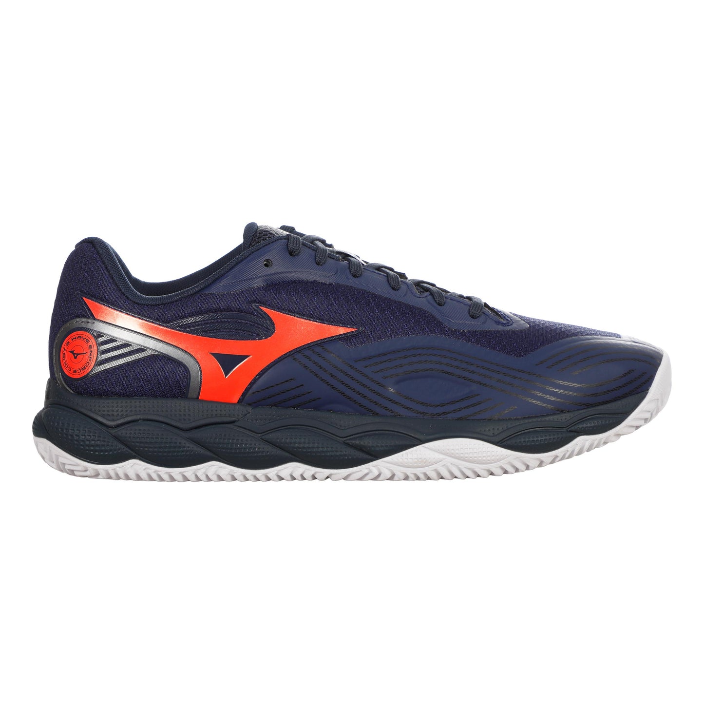 Mizuno Wave Enforce Court 2 Chaussure terre battue Hommes - bleu foncé, orange