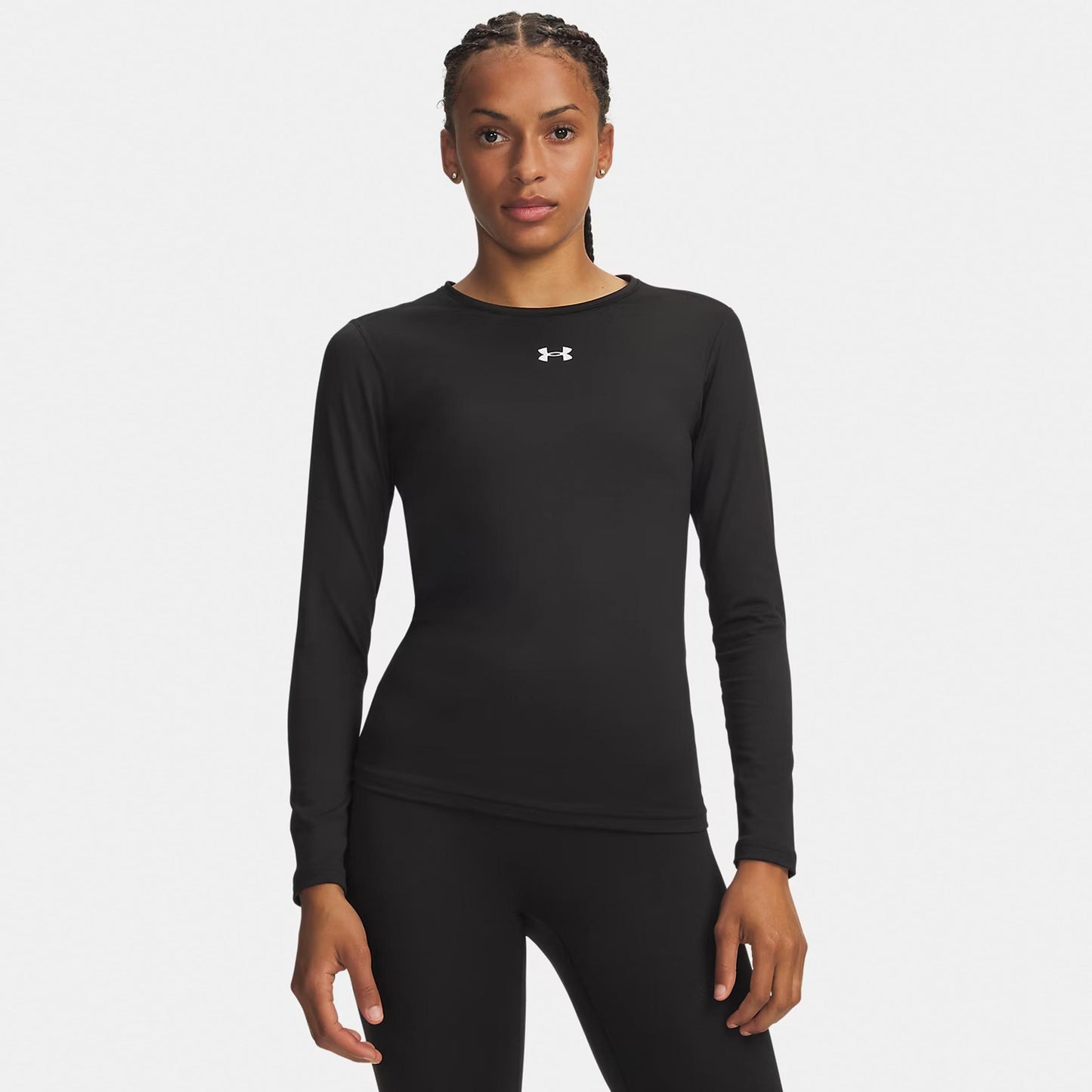 Under Armour ColdGear Crew Haut manches longues Femmes - noir, blanc