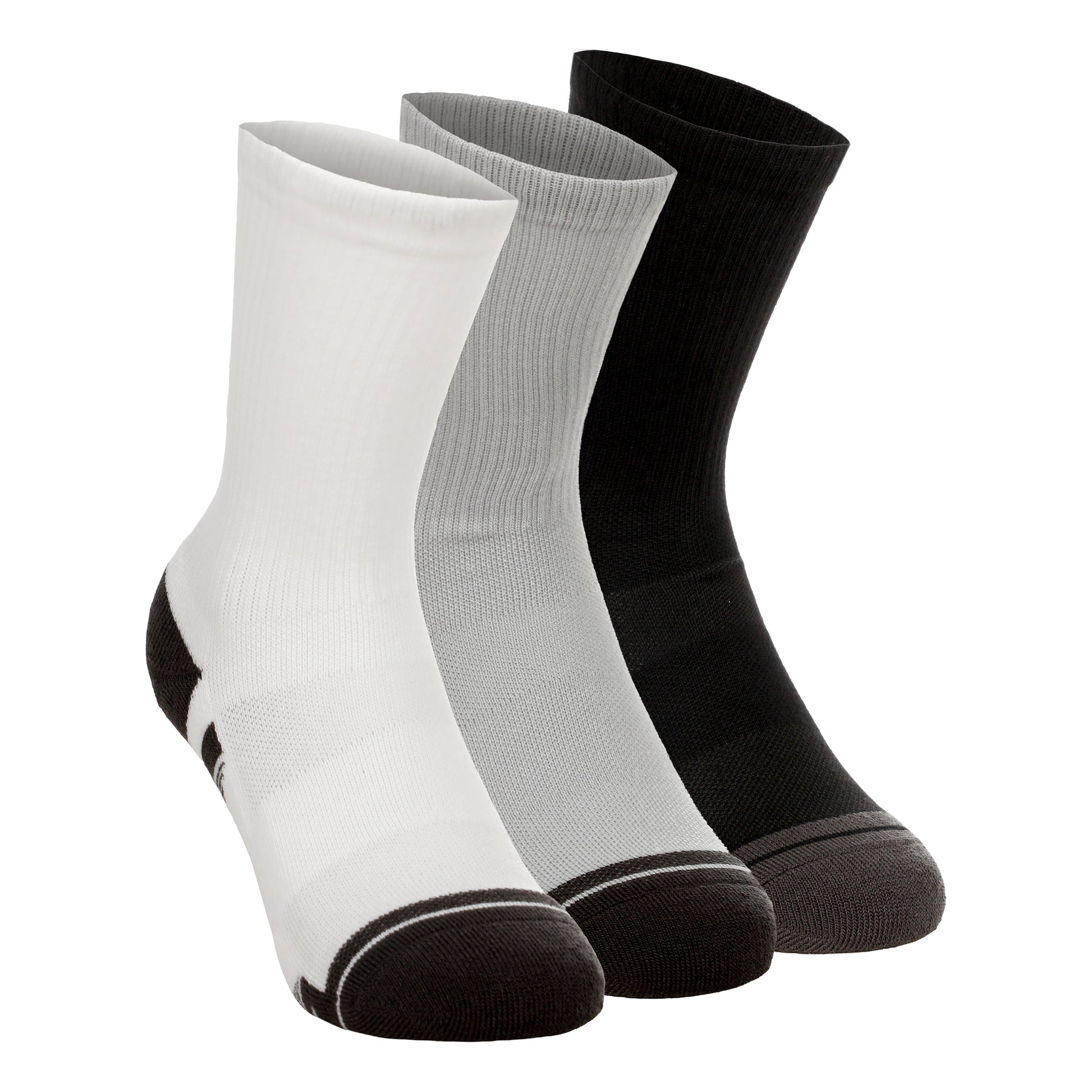 Under Armour Performance Tech Crew Chaussettes de sport Pack de 3 Unisex - gris, gris foncé