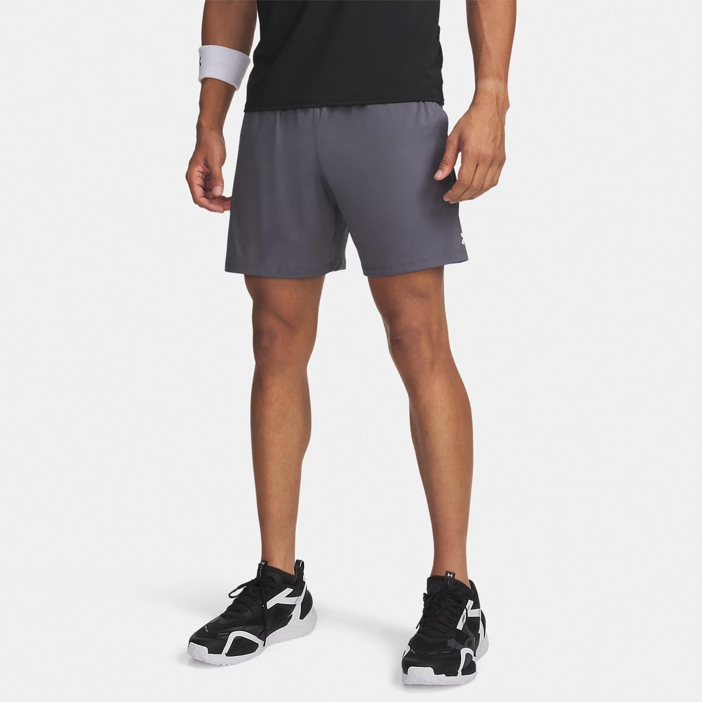 Under Armour Tech Vent 7in   Shorts Hommes - gris, blanc