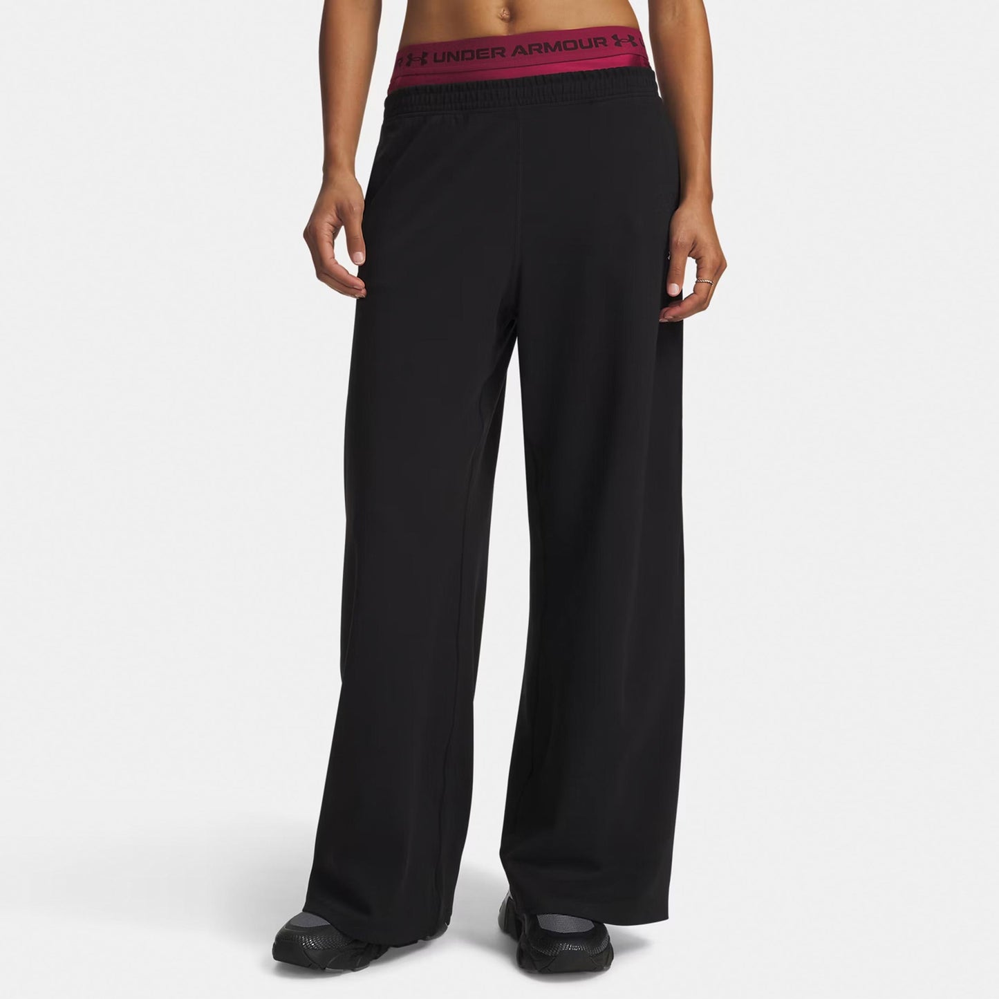 Under Armour Motion Wide Pantalon survêtement Femmes - noir, blanc