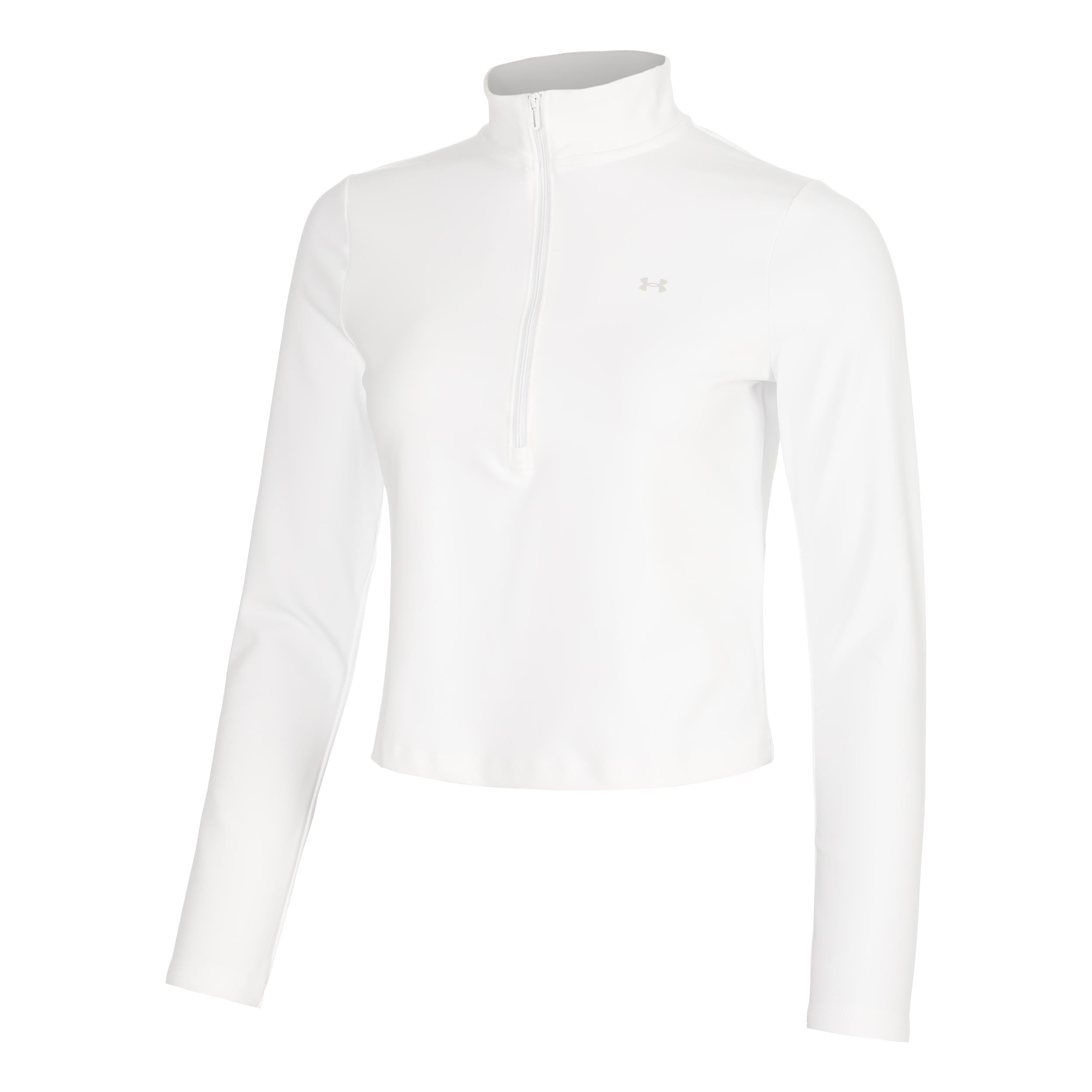 Under Armour Motion 1/2 Zip Haut manches longues Femmes - blanc, gris clair