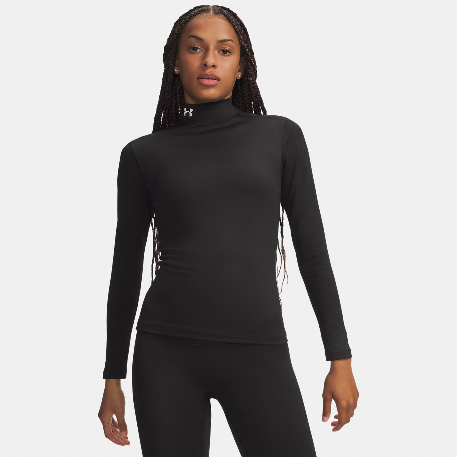 Under Armour ColdGear Mock Haut manches longues Femmes - noir, blanc