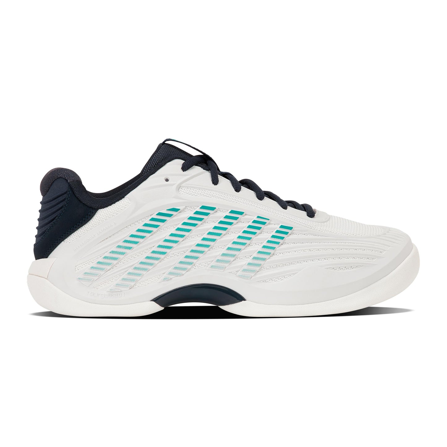 K-Swiss Hypercourt Express 3 Chaussure moquette Hommes - blanc, turquoise