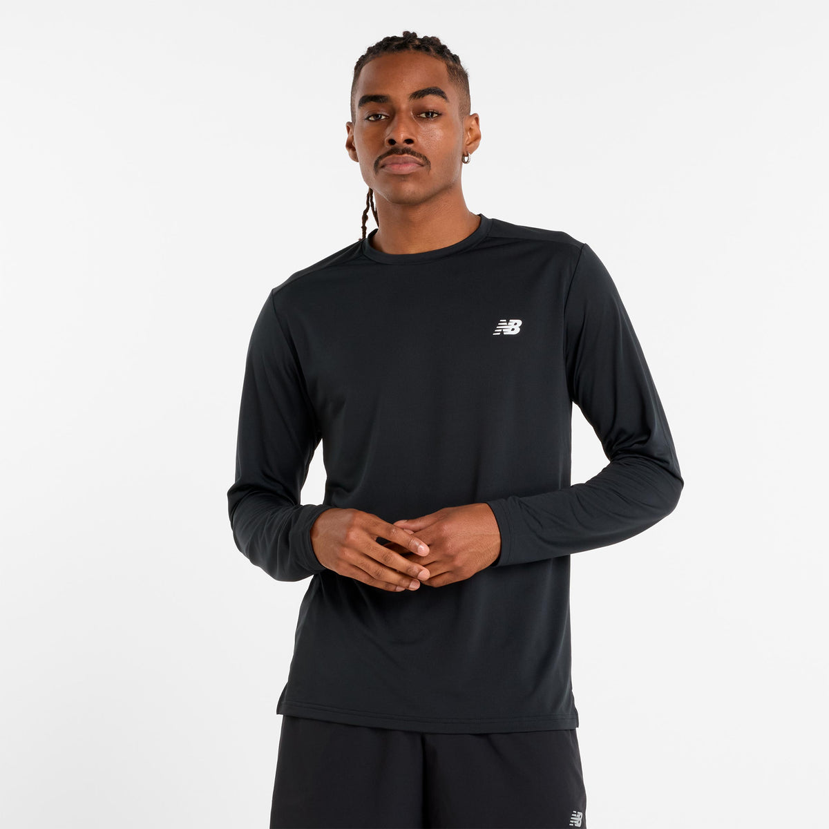 New Balance Haut manches longues Hommes - noir