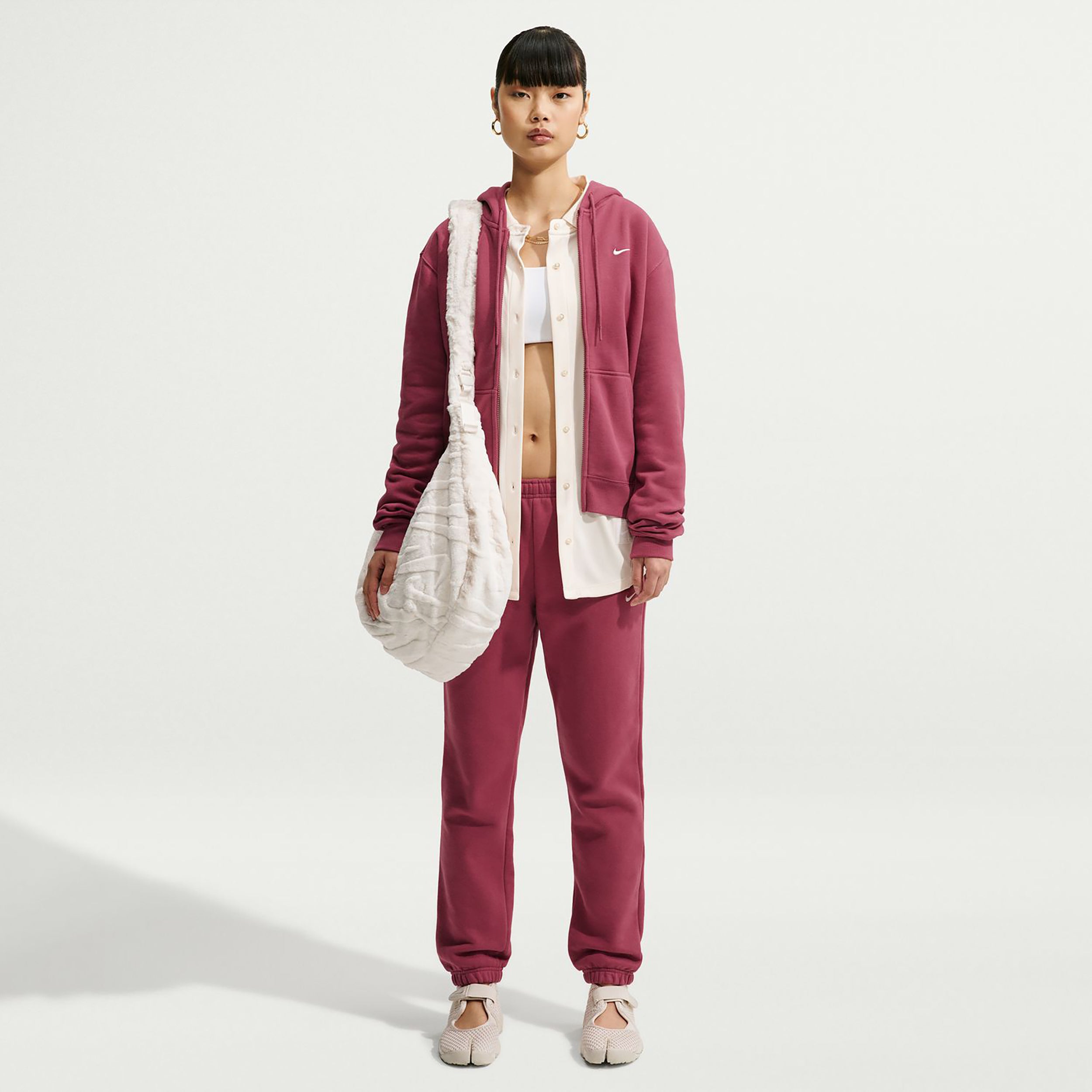 Nike Studio Fleece Gilet en coton Femmes - mauve