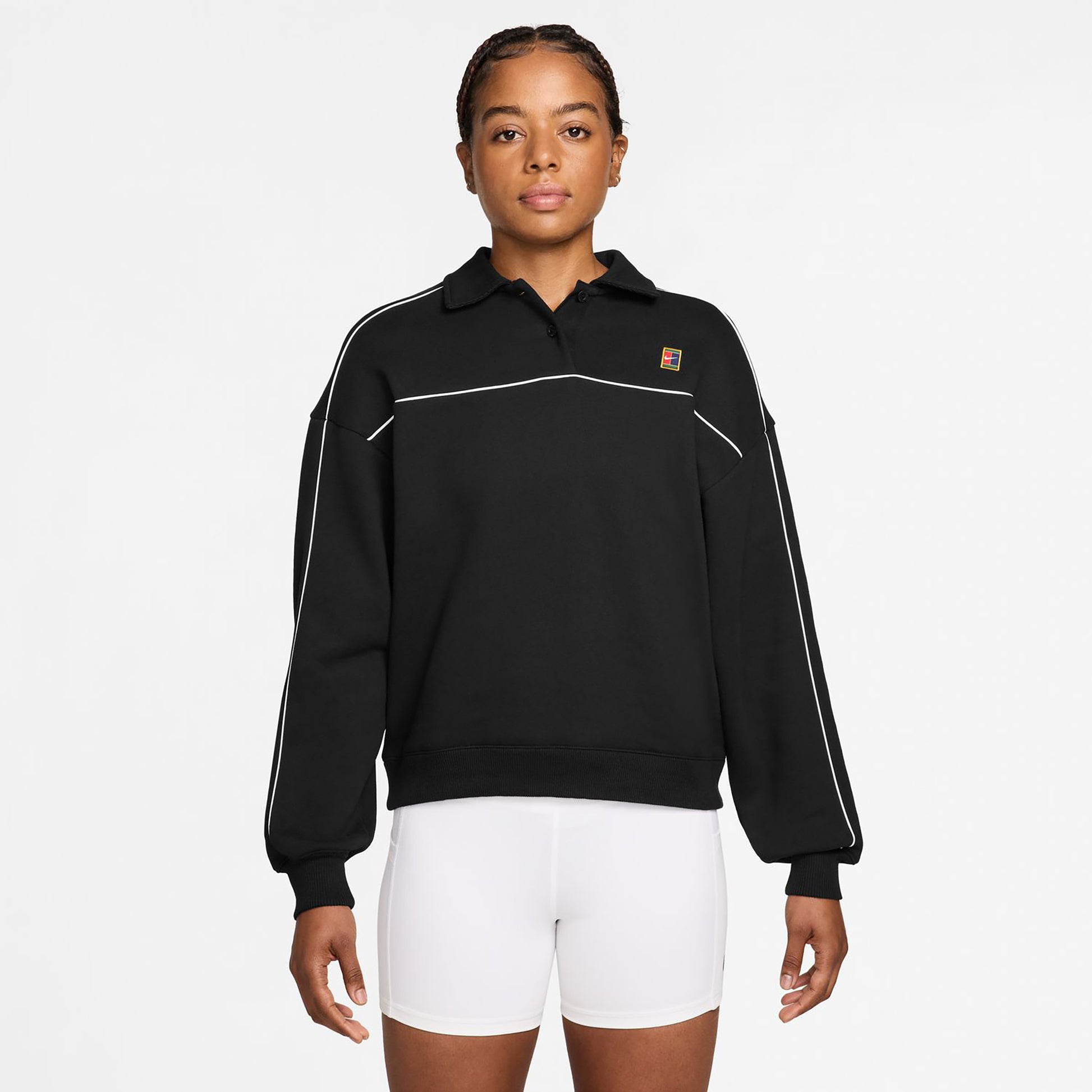 Nike Court Haut manches longues Femmes - noir