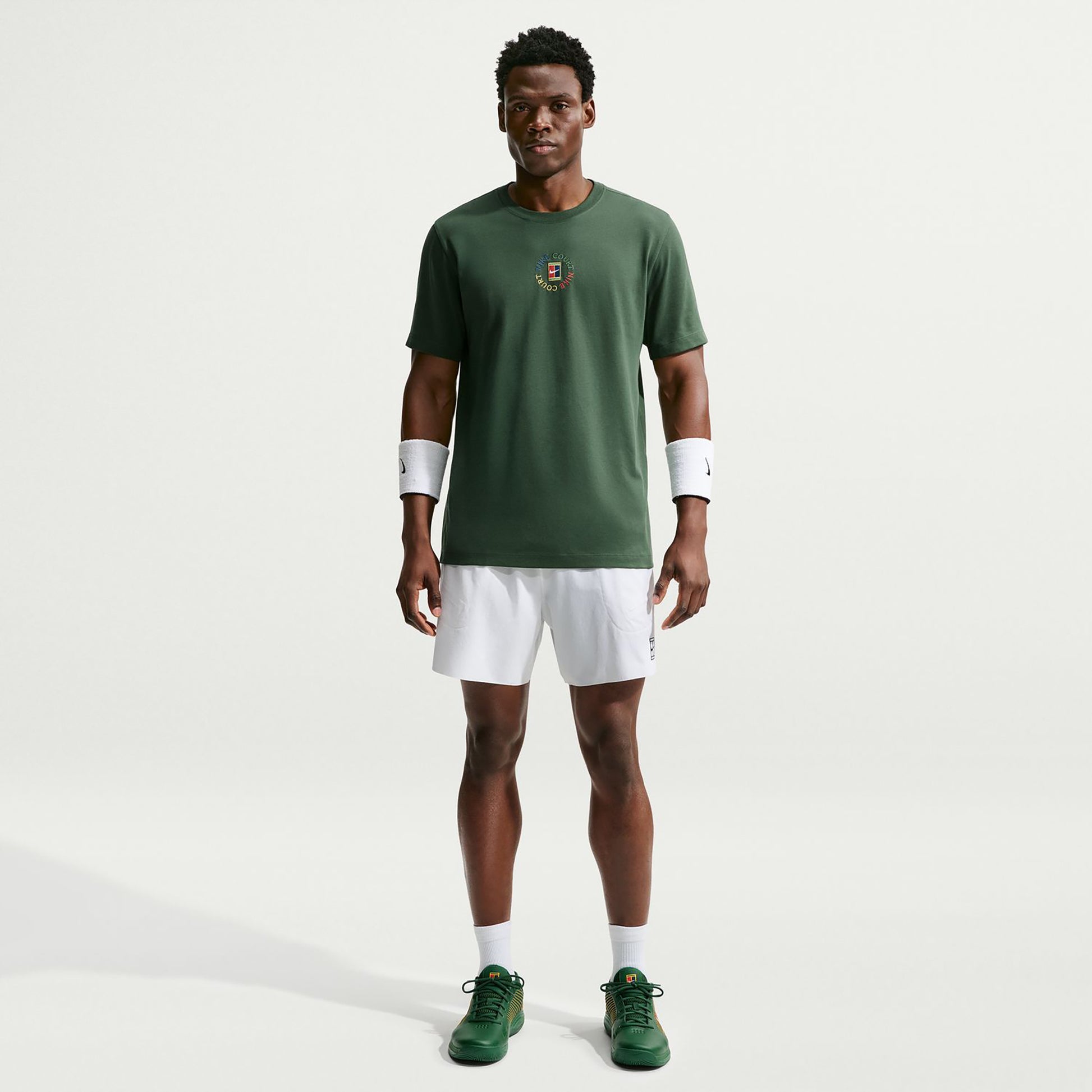 Nike Court T-shirt Hommes - vert foncé