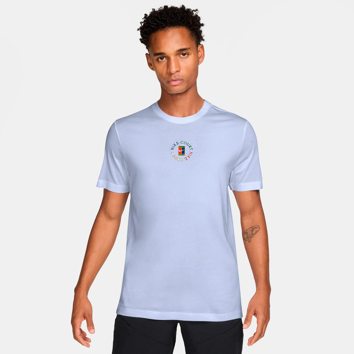 Nike Court T-shirt Hommes - bleu gris