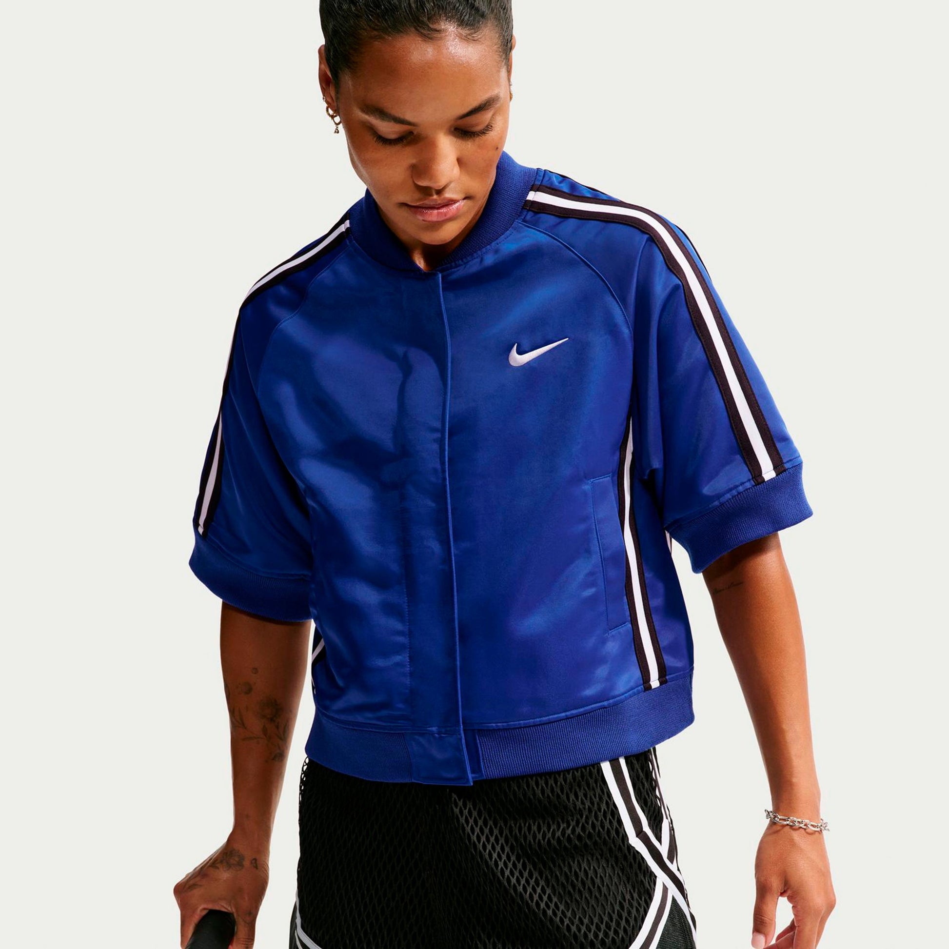 Nike Court Slam Veste de survêtement Femmes - bleu foncé, noir