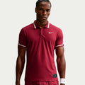 Jannik Sinner Court Slam Polo Hommes - rouge vin, crème