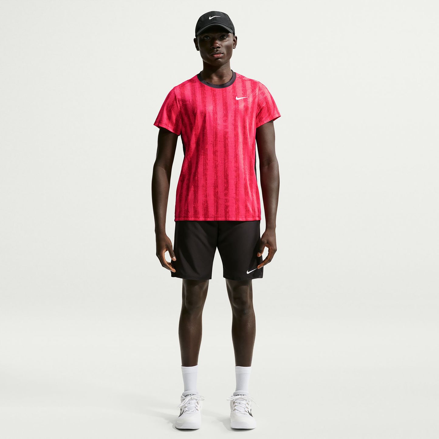 Nike Court Victory T-shirt Hommes - rouge, noir
