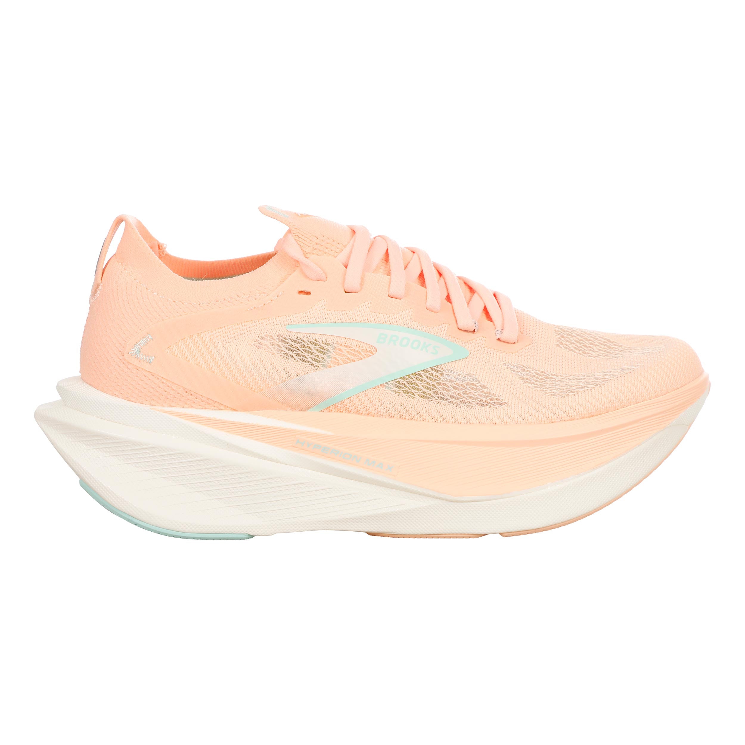 Brooks Hyperion Max 3 Chaussure de running sans stabilisateurs Femmes - corail, crème