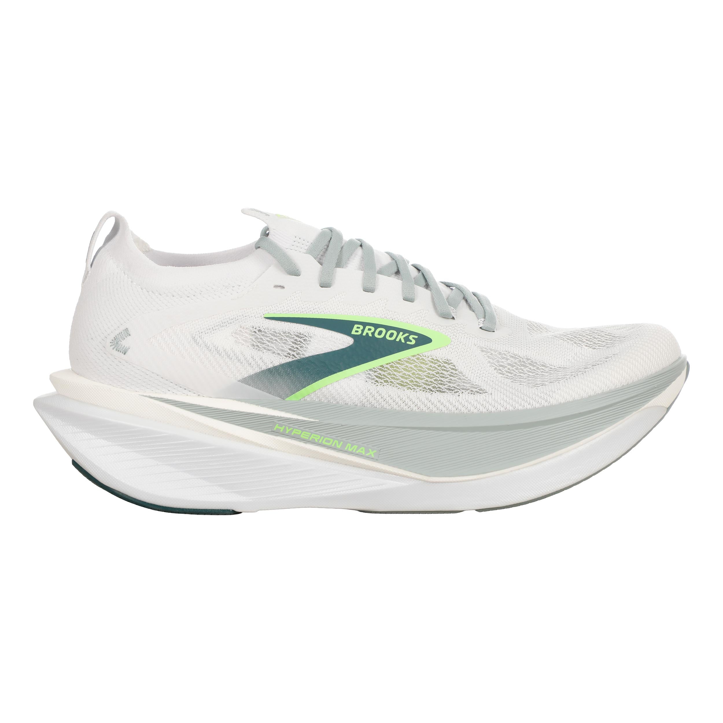 Brooks Hyperion Max 3 Chaussure de running sans stabilisateurs Hommes - blanc, vert