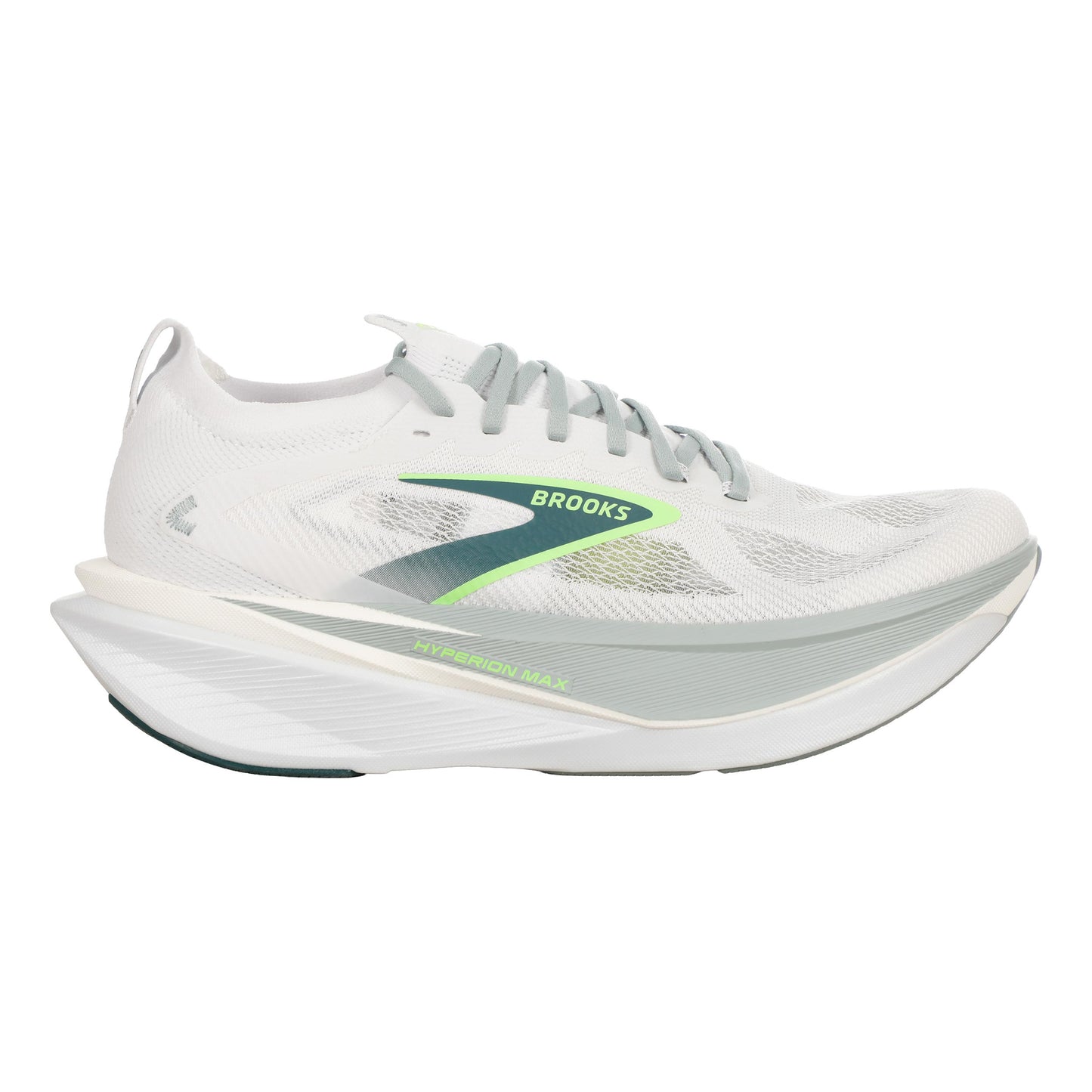 Brooks Hyperion Max 3 Chaussure de running sans stabilisateurs Hommes - blanc, vert