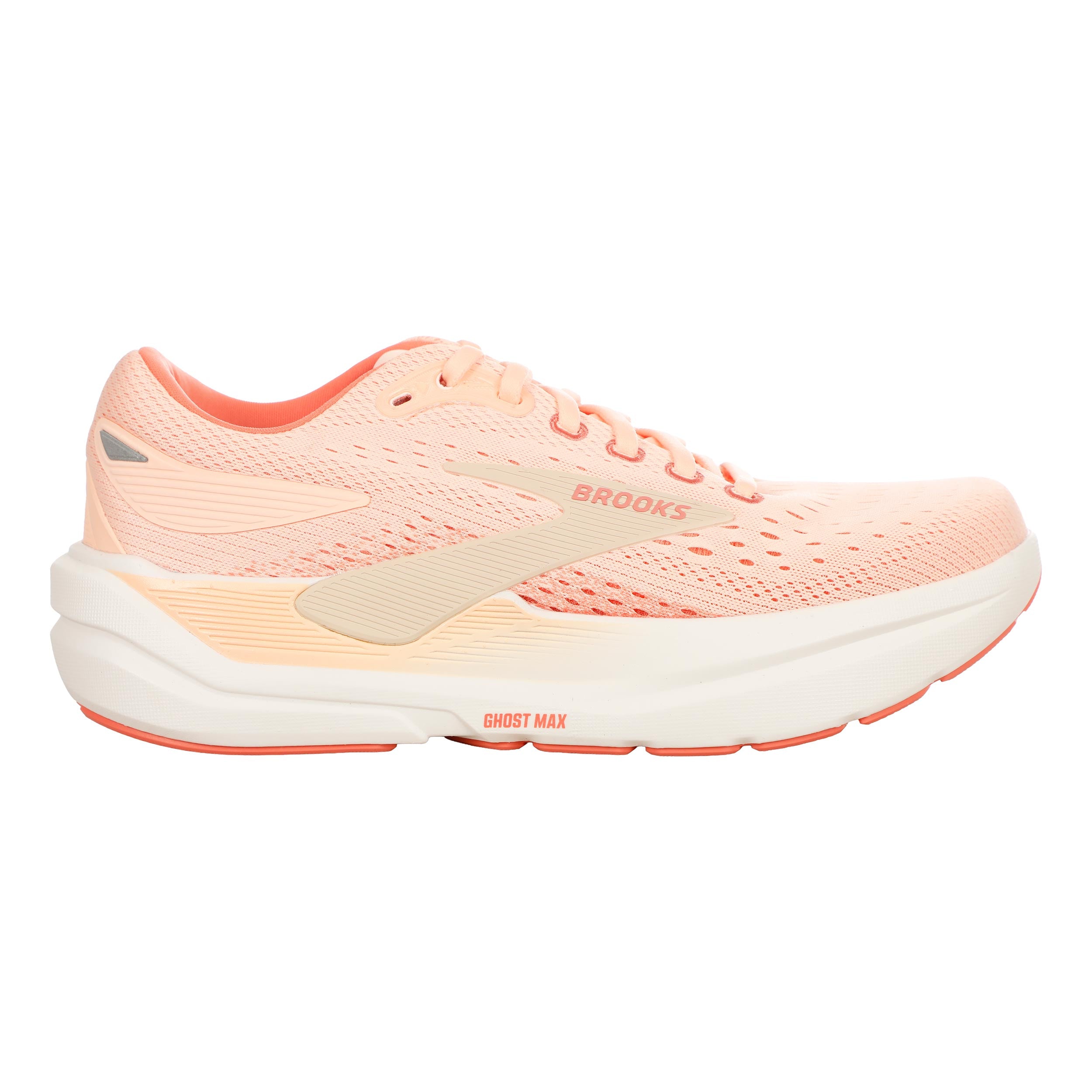 Brooks Ghost Max 3 Chaussure de running sans stabilisateurs Femmes - corail, beige