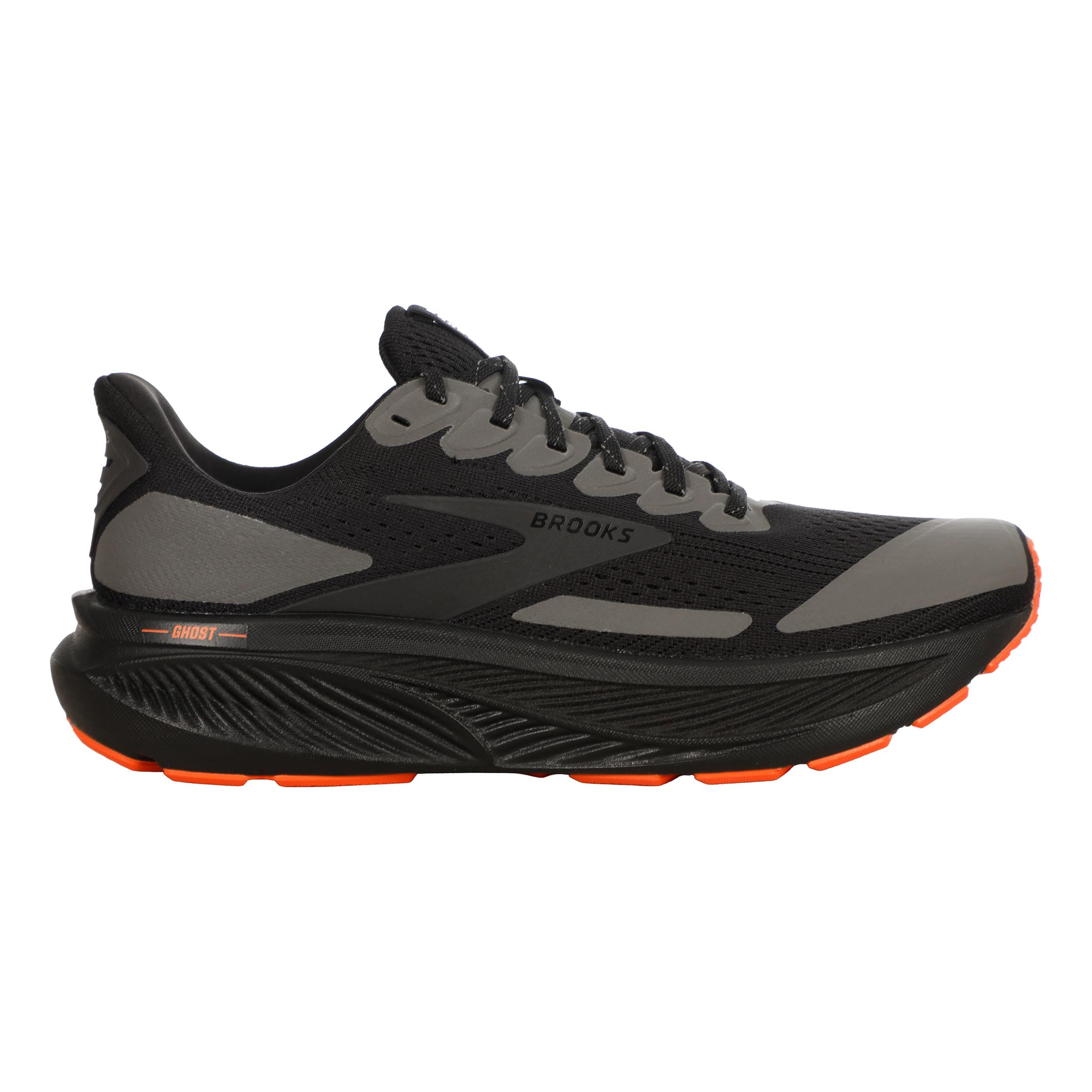 Brooks Ghost 17 Chaussure de running sans stabilisateurs Hommes - noir, orange
